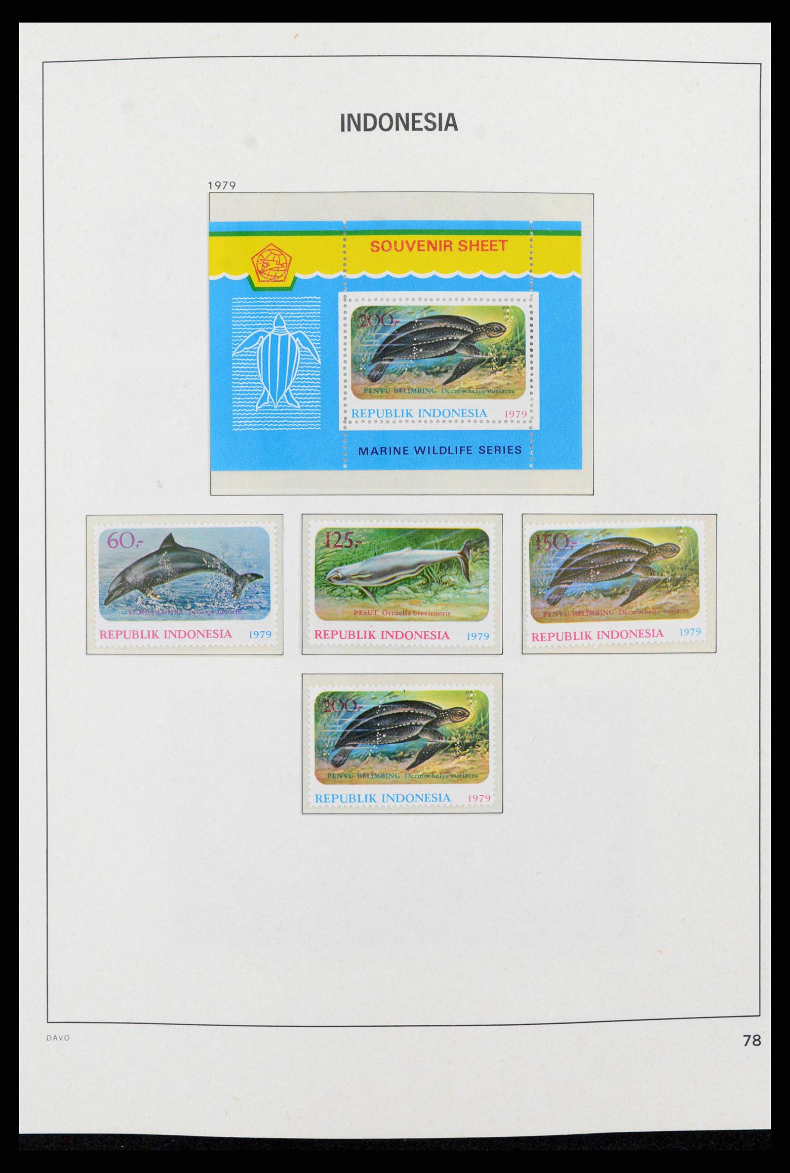 38272 0094 - Postzegelverzameling 38272 Indonesië 1949-2009.