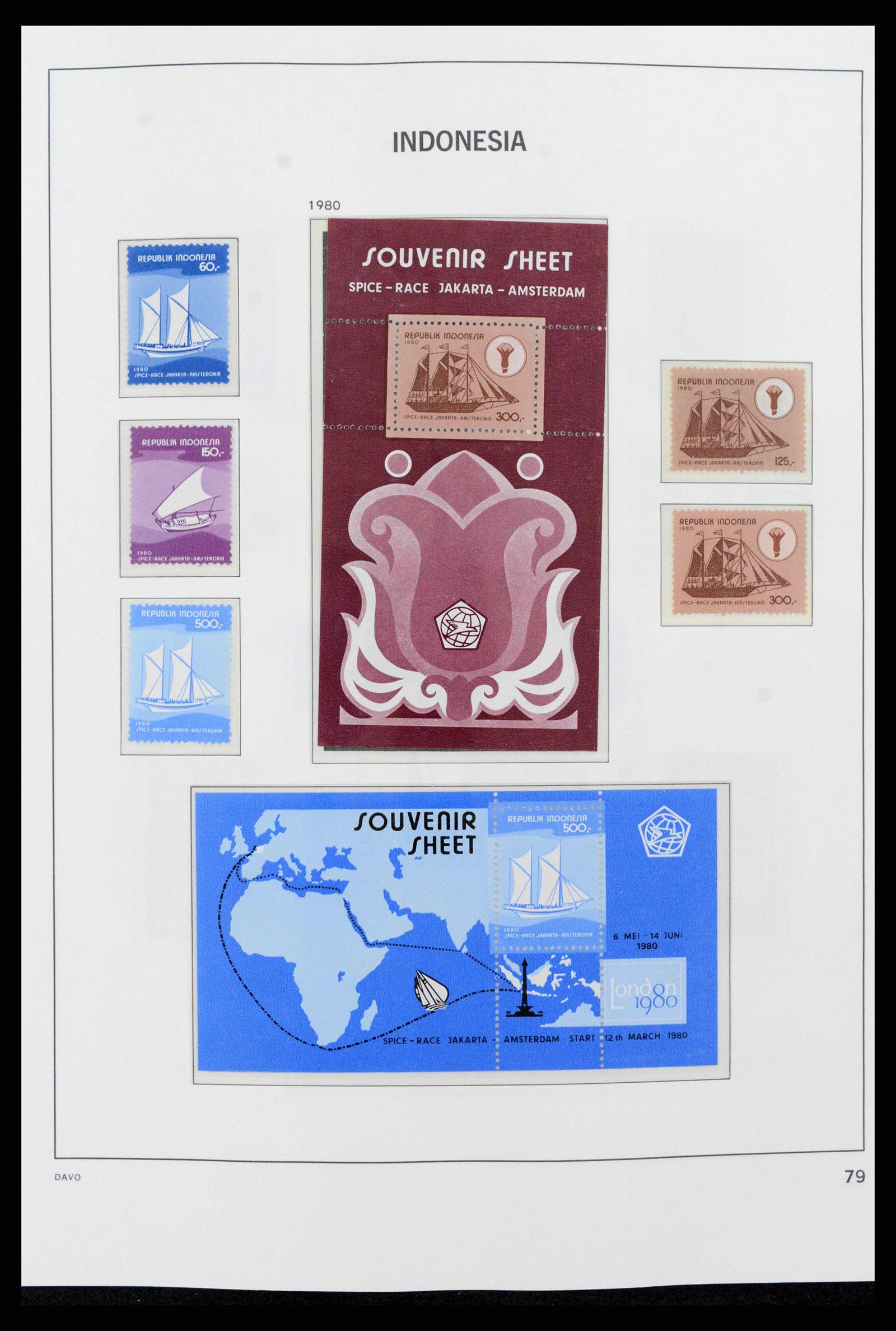 38272 0095 - Postzegelverzameling 38272 Indonesië 1949-2009.