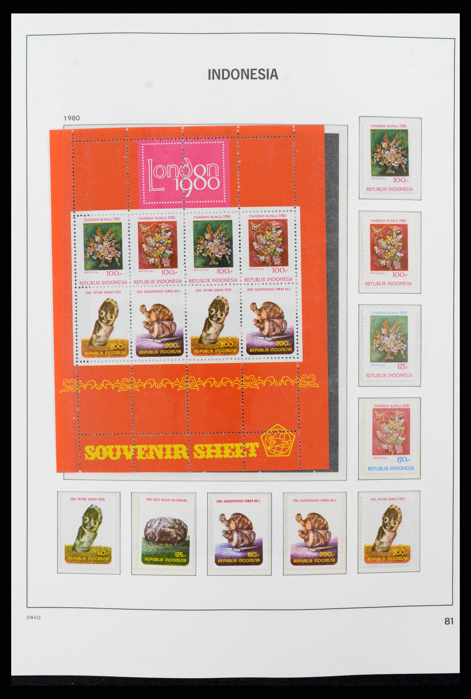38272 0097 - Postzegelverzameling 38272 Indonesië 1949-2009.
