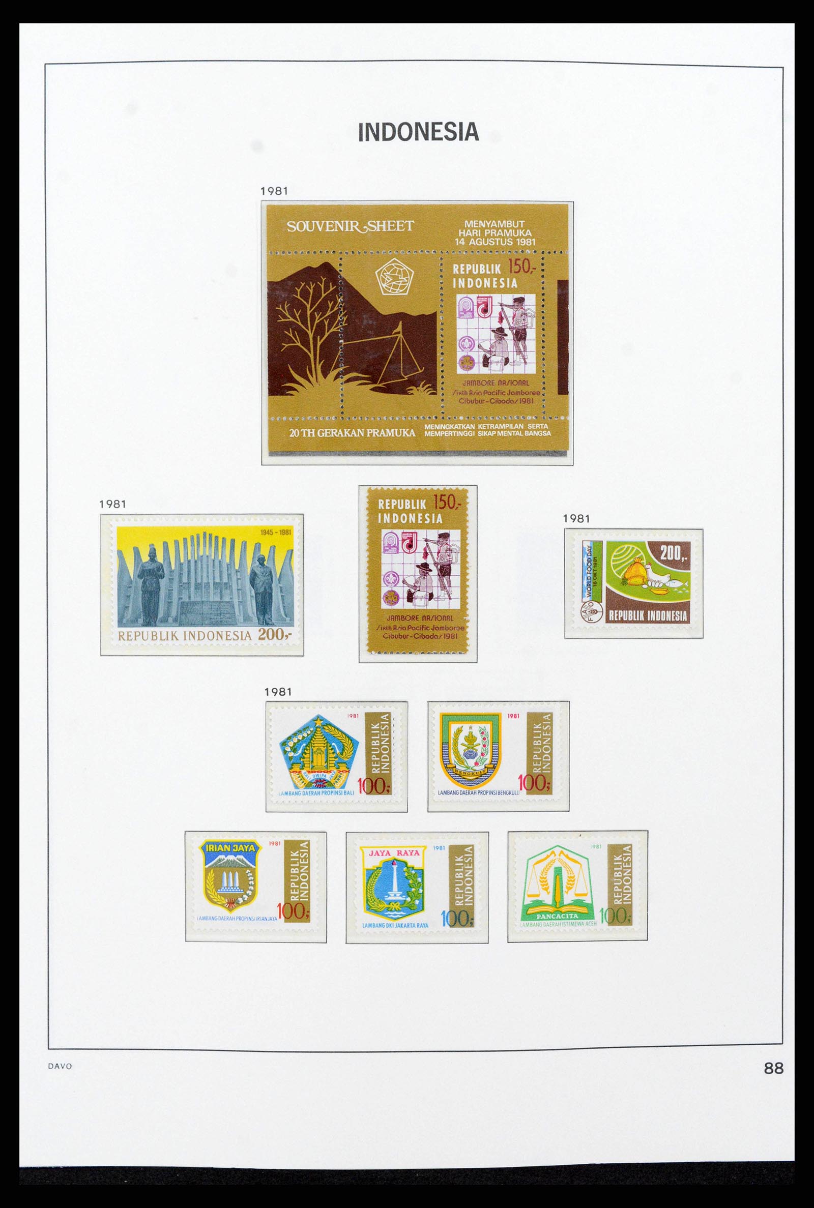 38272 0104 - Postzegelverzameling 38272 Indonesië 1949-2009.