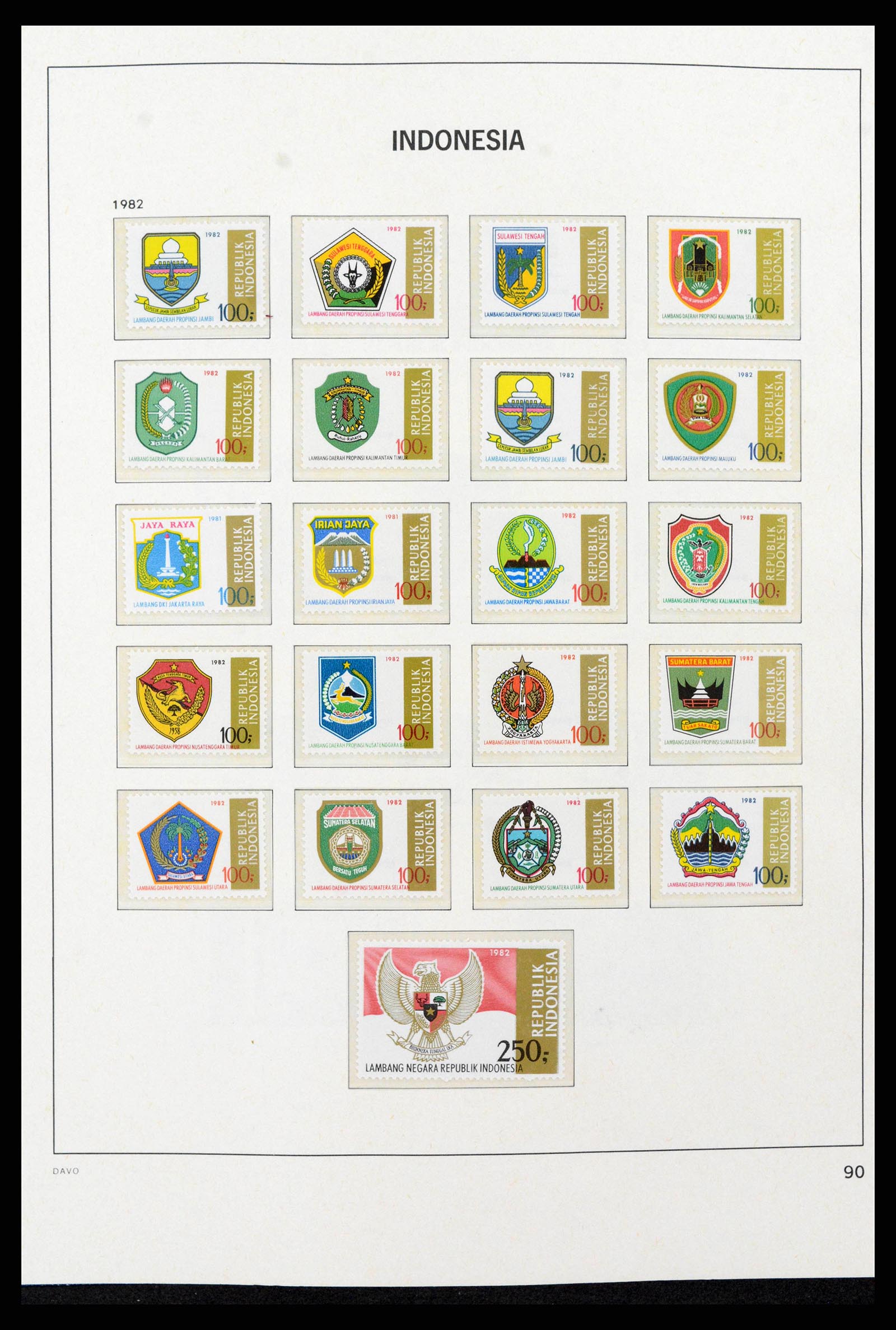 38272 0106 - Postzegelverzameling 38272 Indonesië 1949-2009.