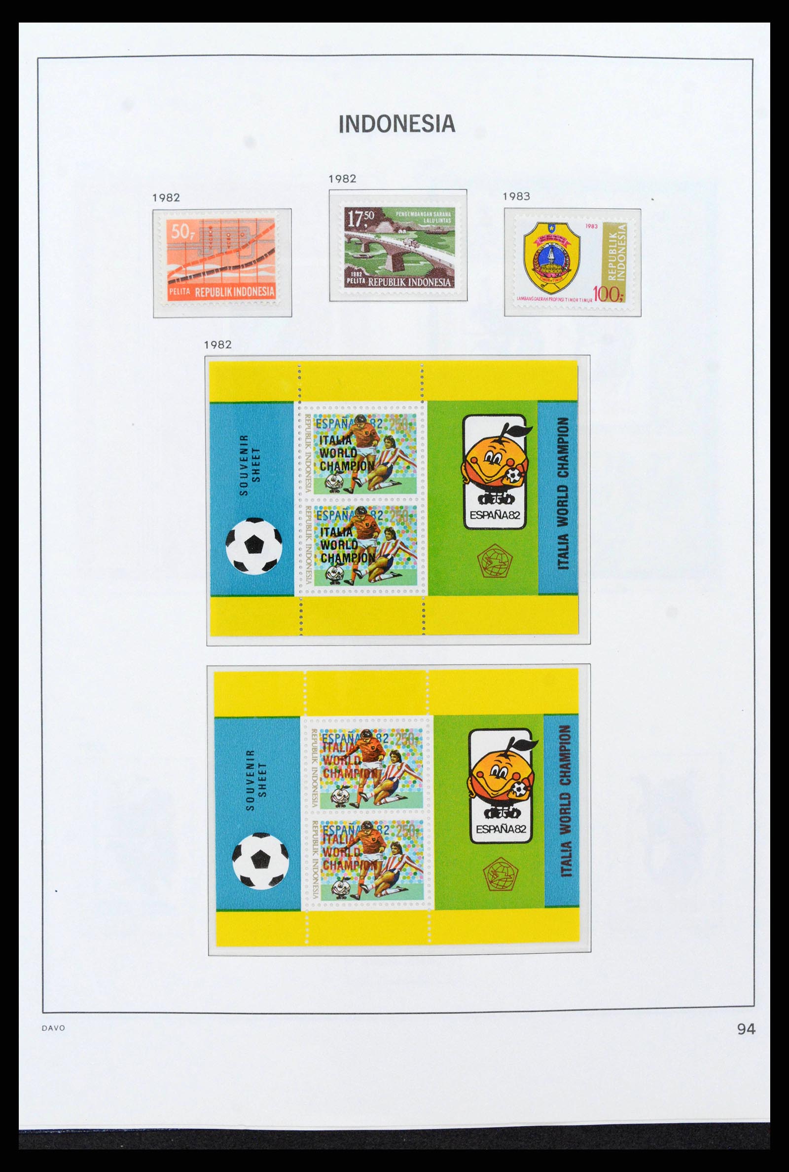 38272 0110 - Postzegelverzameling 38272 Indonesië 1949-2009.