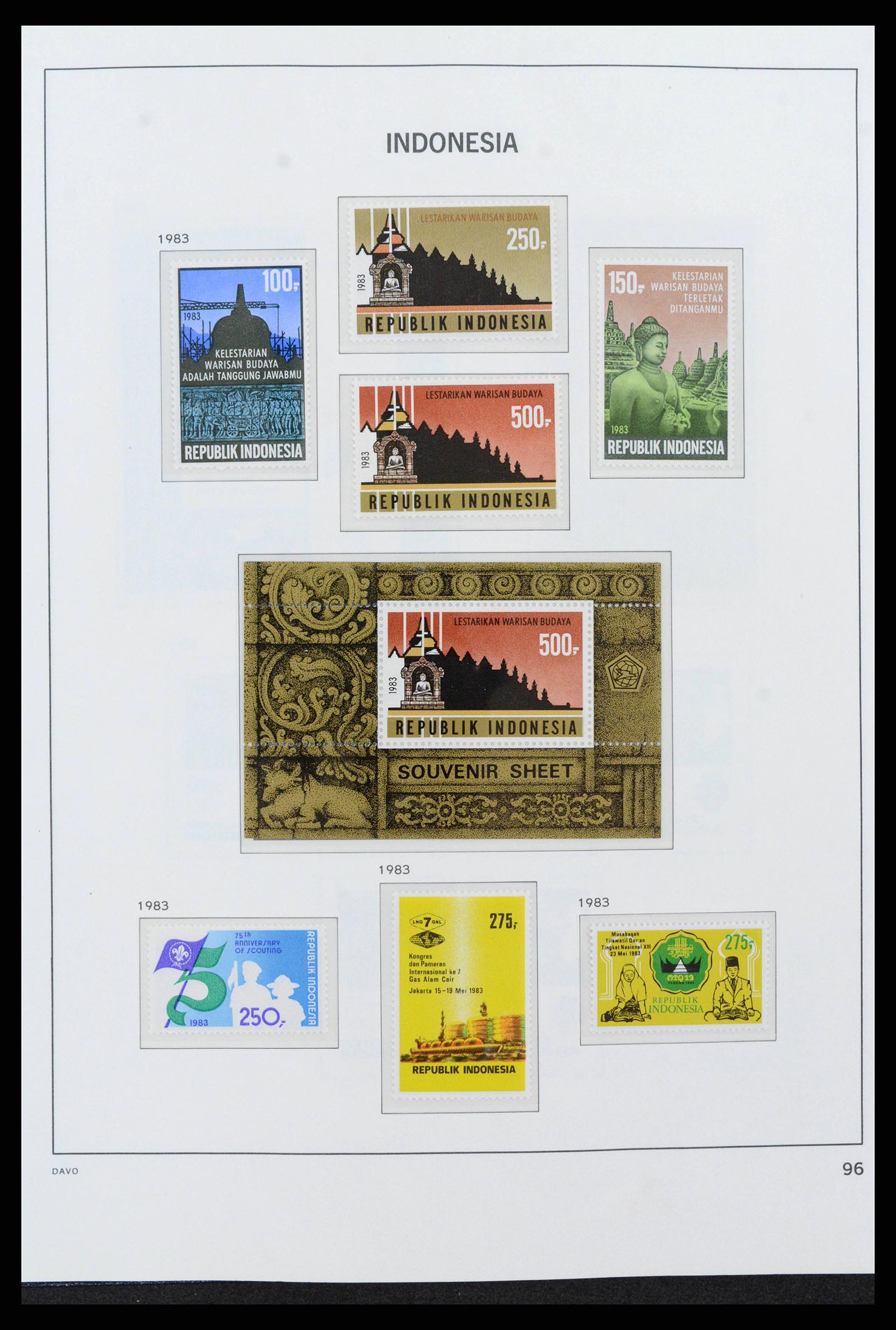 38272 0112 - Postzegelverzameling 38272 Indonesië 1949-2009.