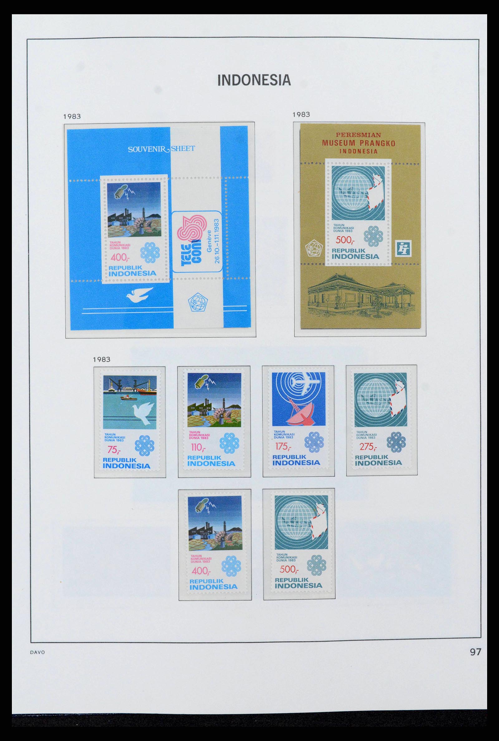 38272 0113 - Postzegelverzameling 38272 Indonesië 1949-2009.