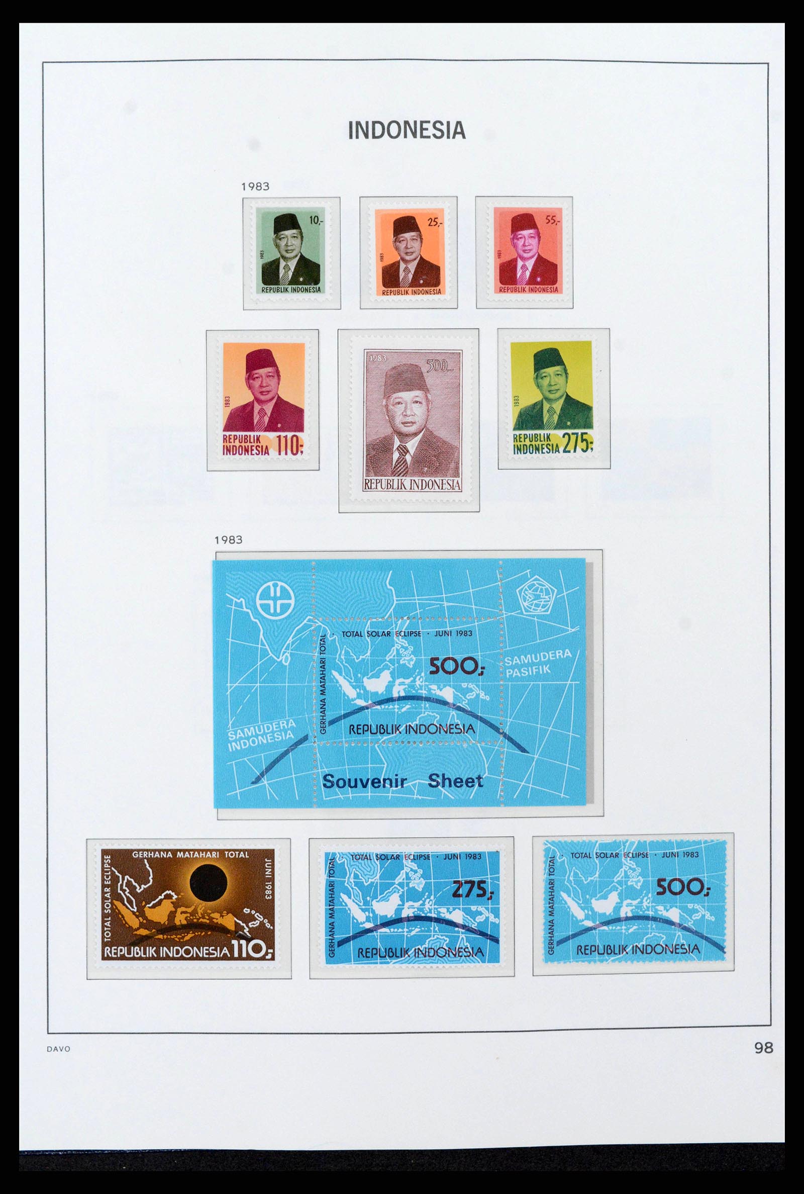 38272 0114 - Postzegelverzameling 38272 Indonesië 1949-2009.