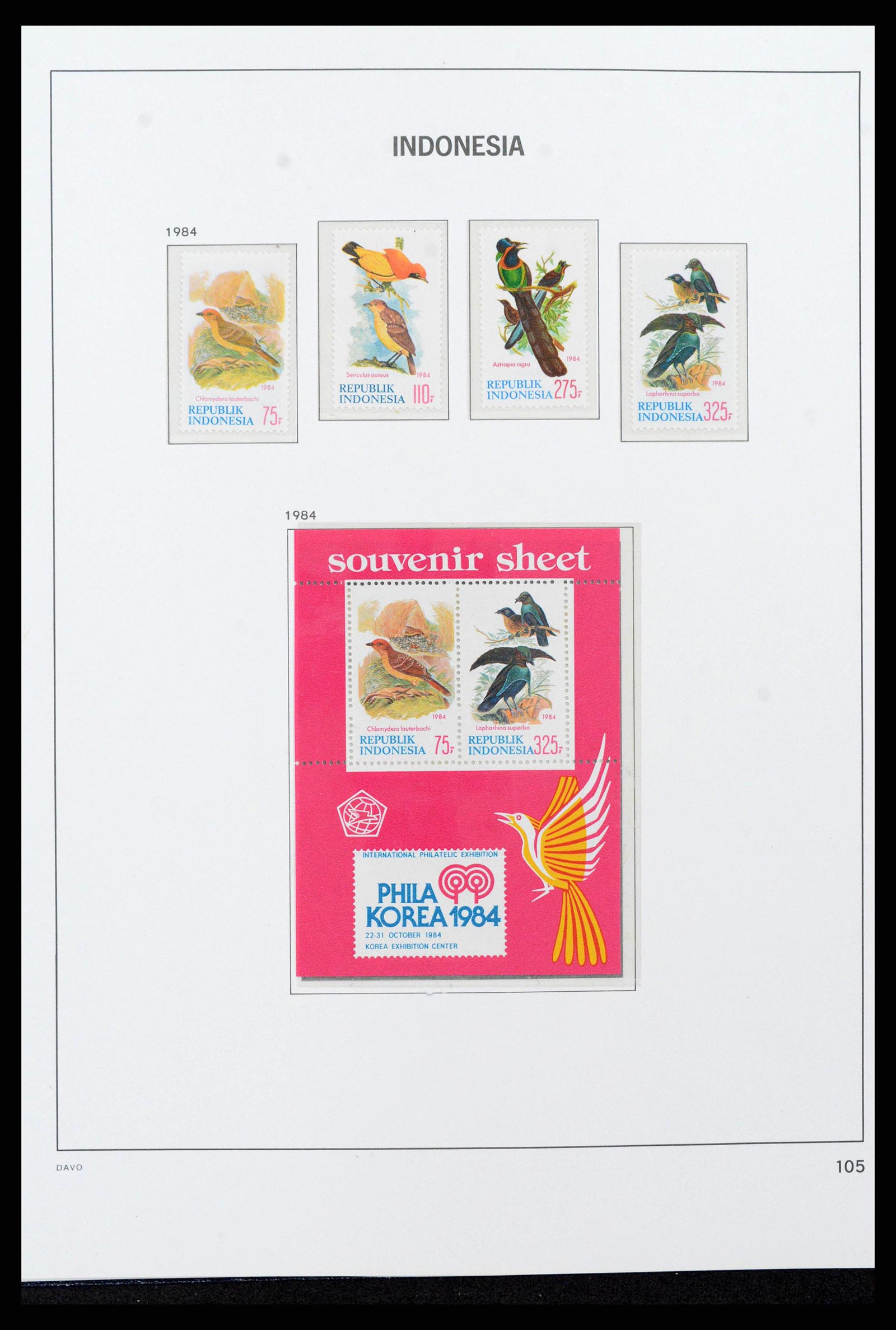 38272 0121 - Postzegelverzameling 38272 Indonesië 1949-2009.