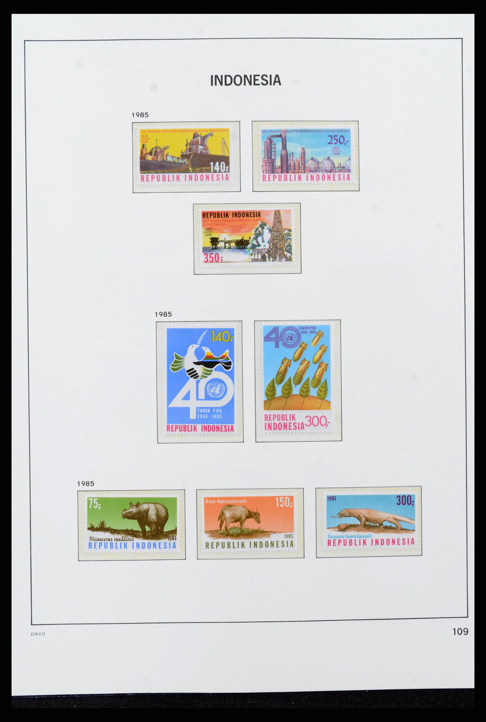 38272 0125 - Postzegelverzameling 38272 Indonesië 1949-2009.