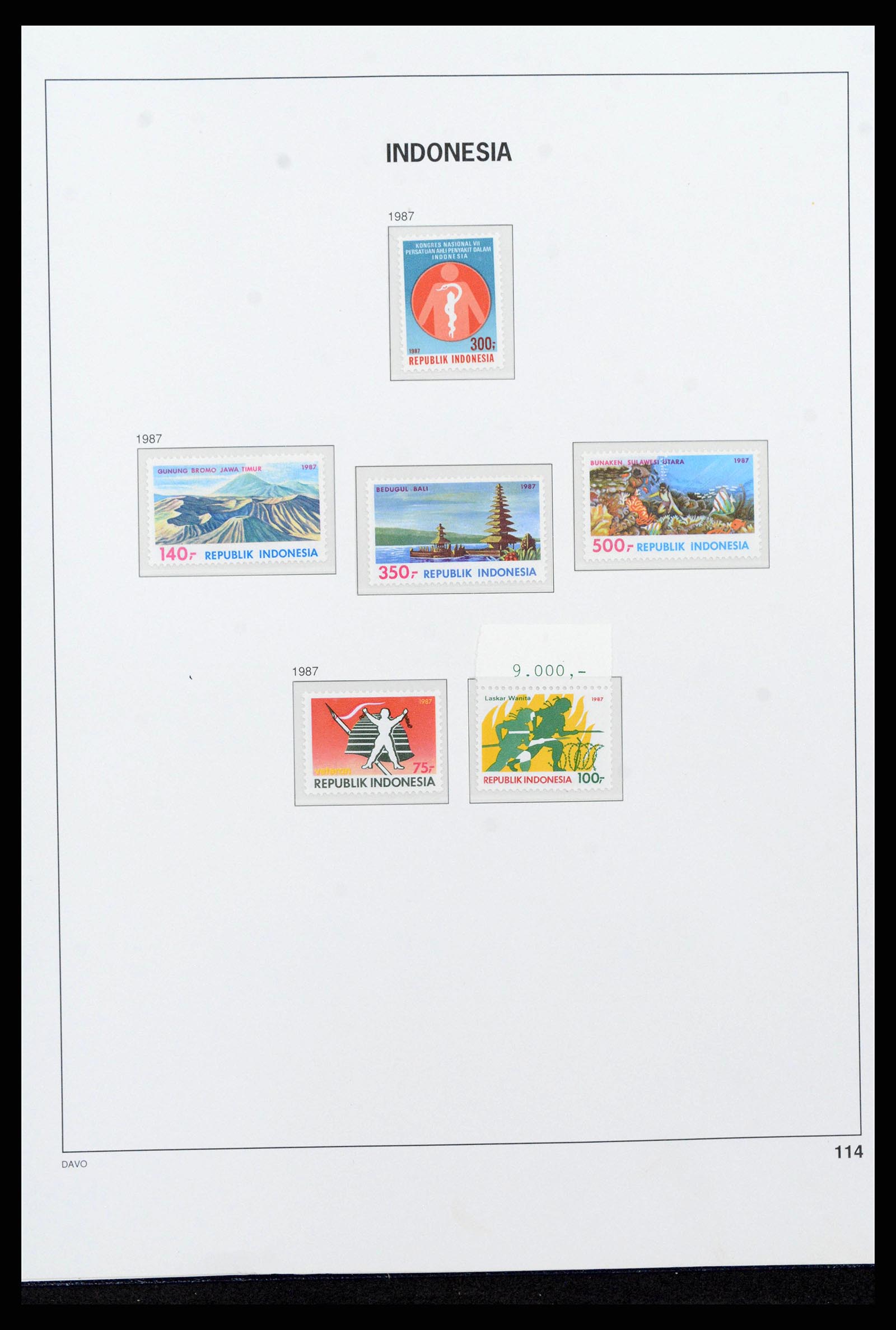 38272 0130 - Postzegelverzameling 38272 Indonesië 1949-2009.