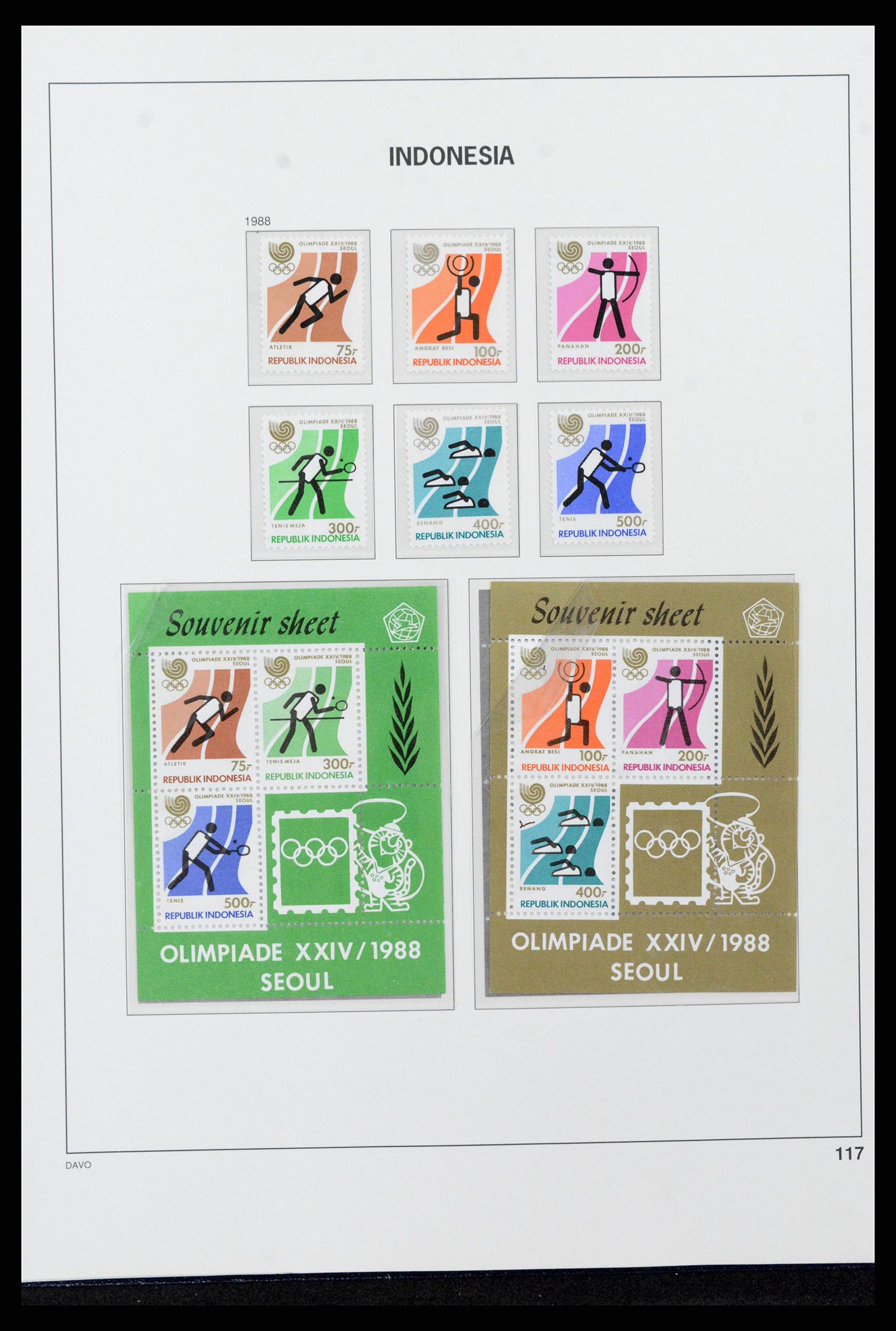 38272 0133 - Postzegelverzameling 38272 Indonesië 1949-2009.