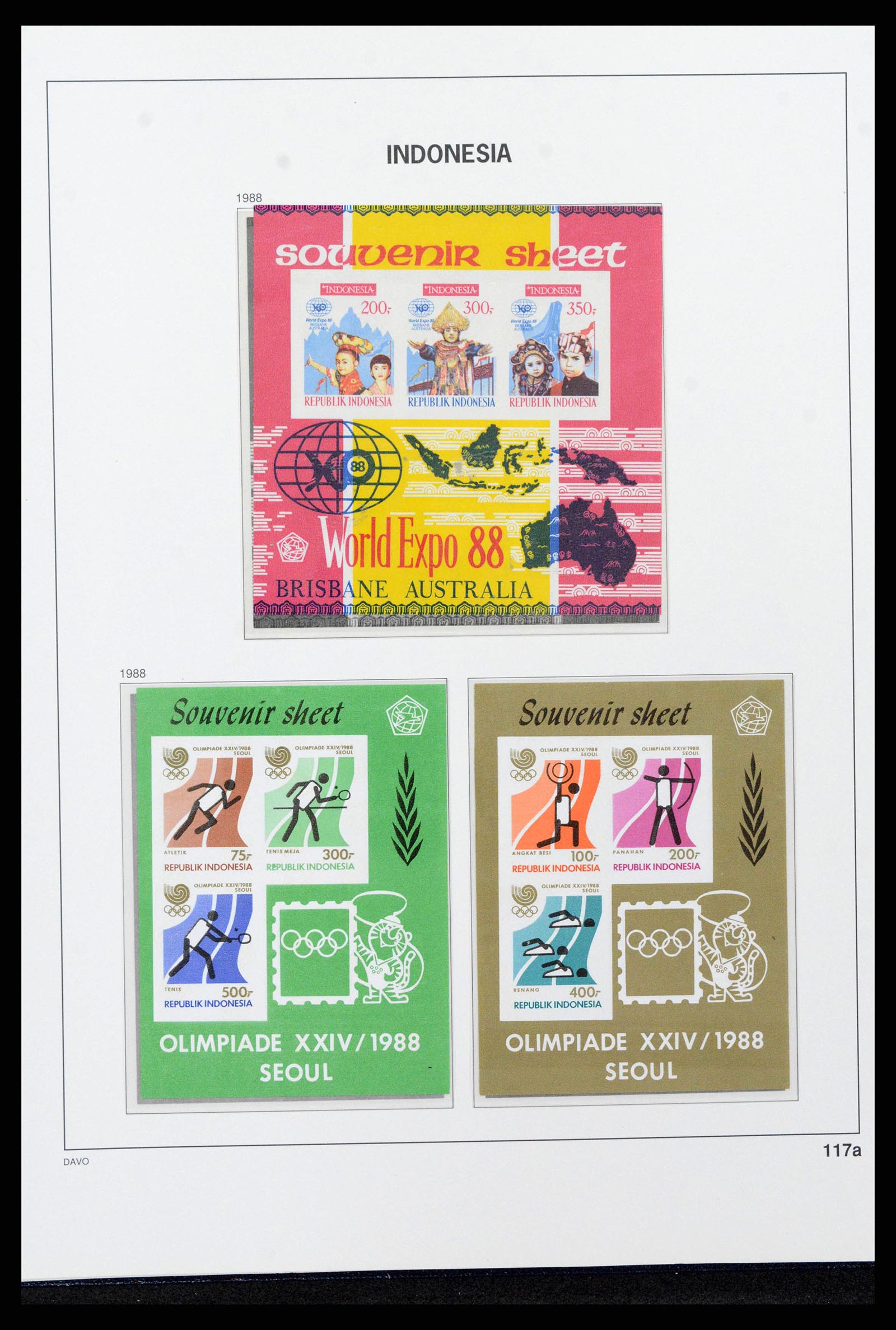 38272 0134 - Postzegelverzameling 38272 Indonesië 1949-2009.