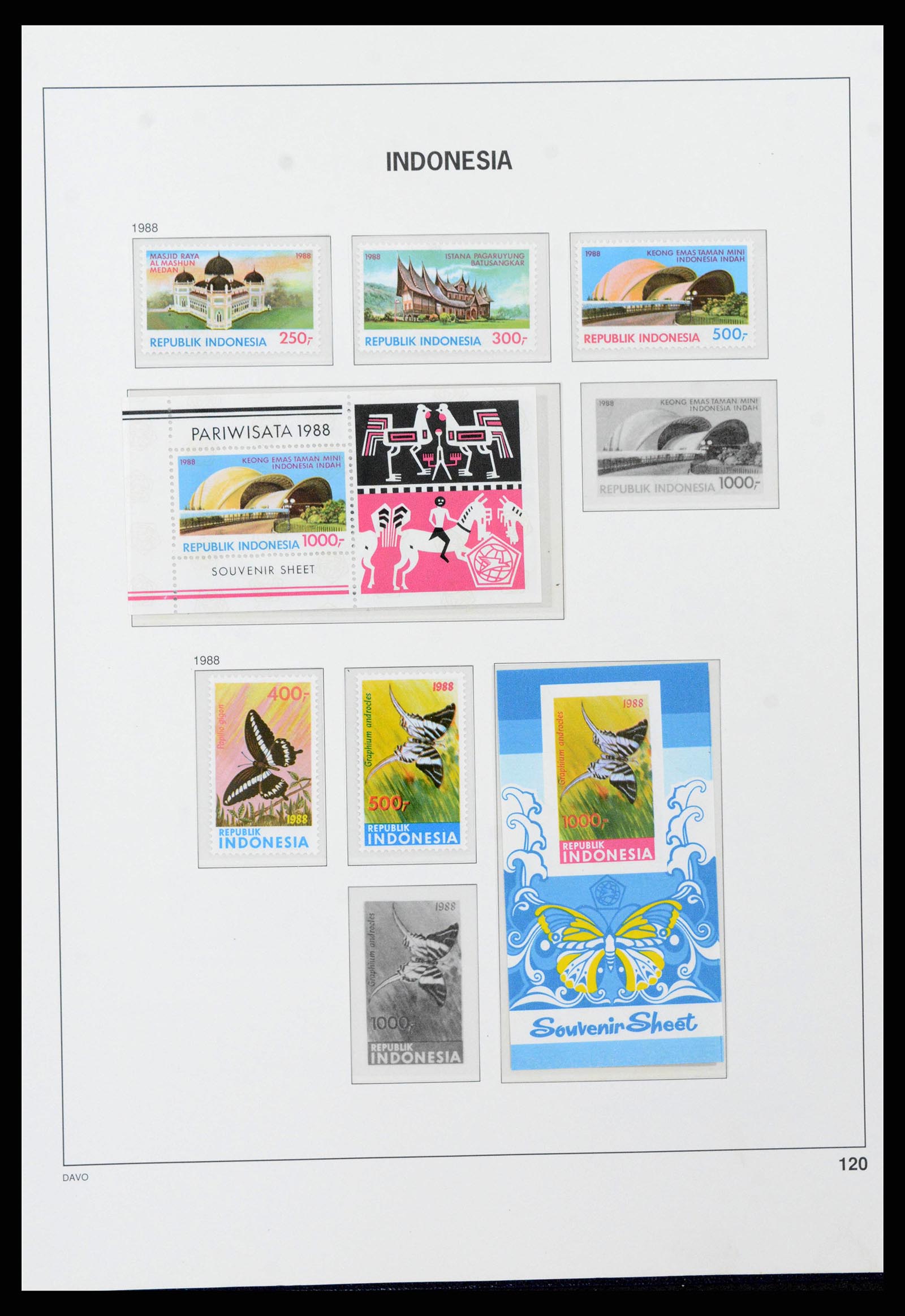 38272 0137 - Postzegelverzameling 38272 Indonesië 1949-2009.