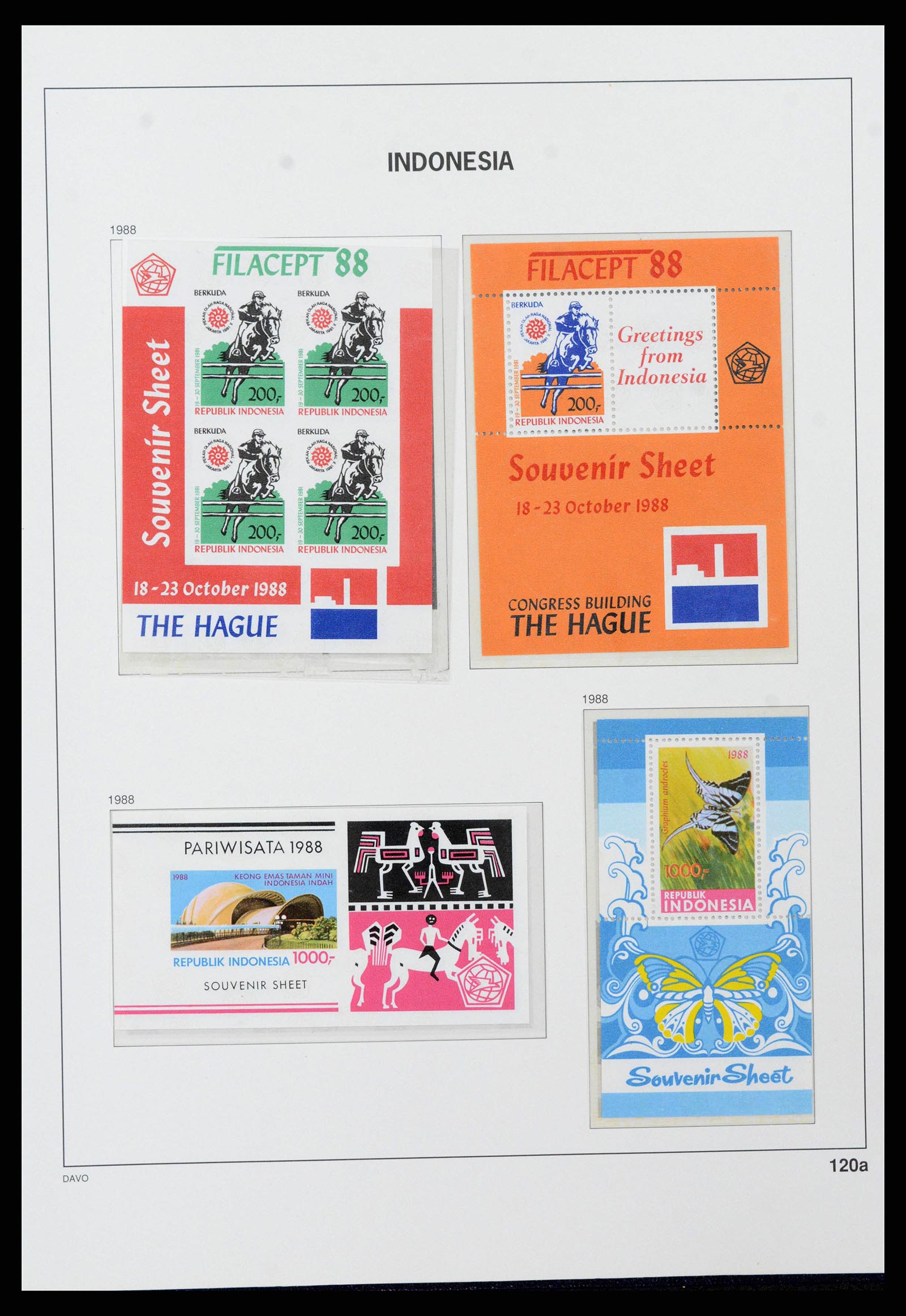 38272 0138 - Postzegelverzameling 38272 Indonesië 1949-2009.