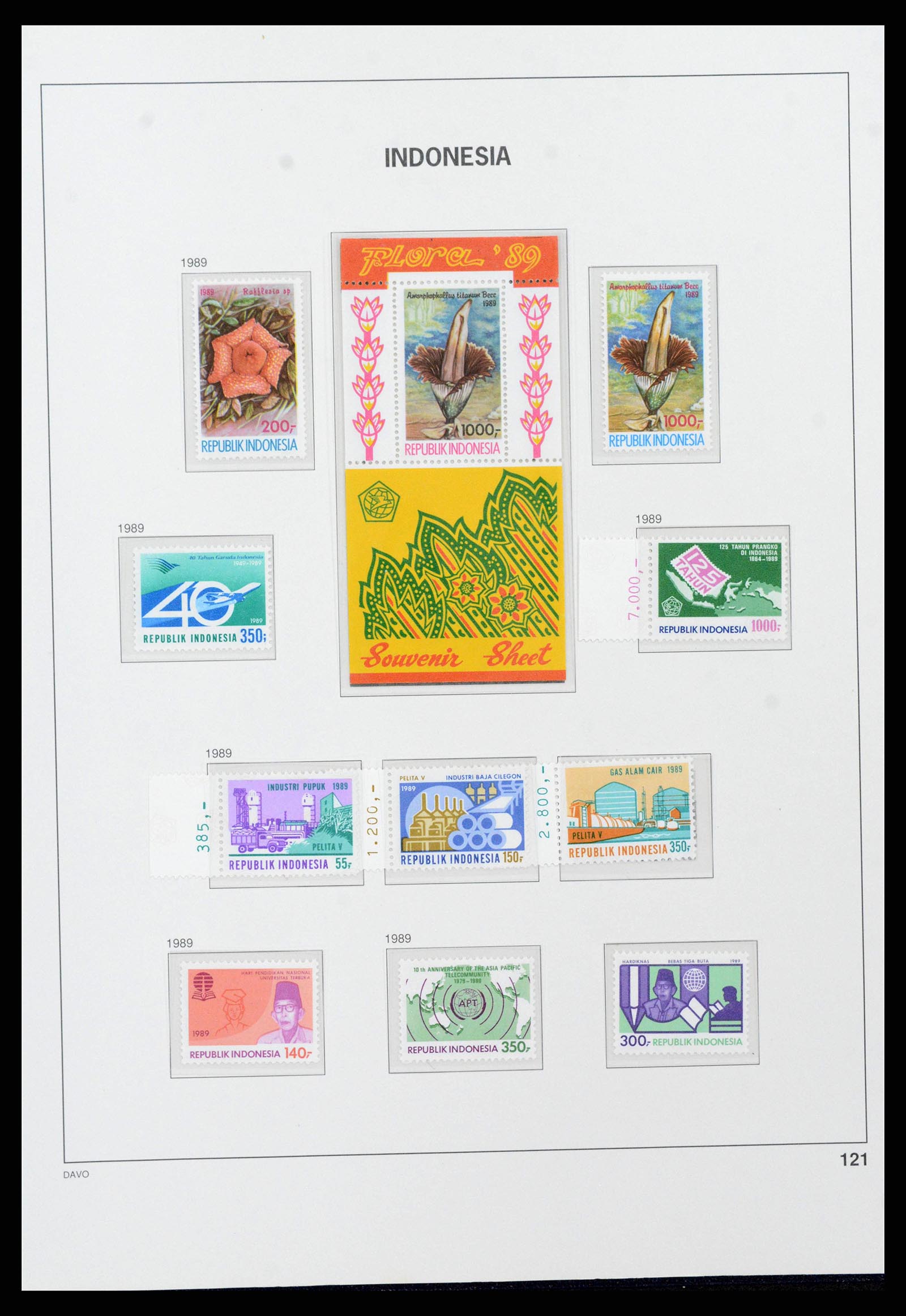 38272 0139 - Postzegelverzameling 38272 Indonesië 1949-2009.