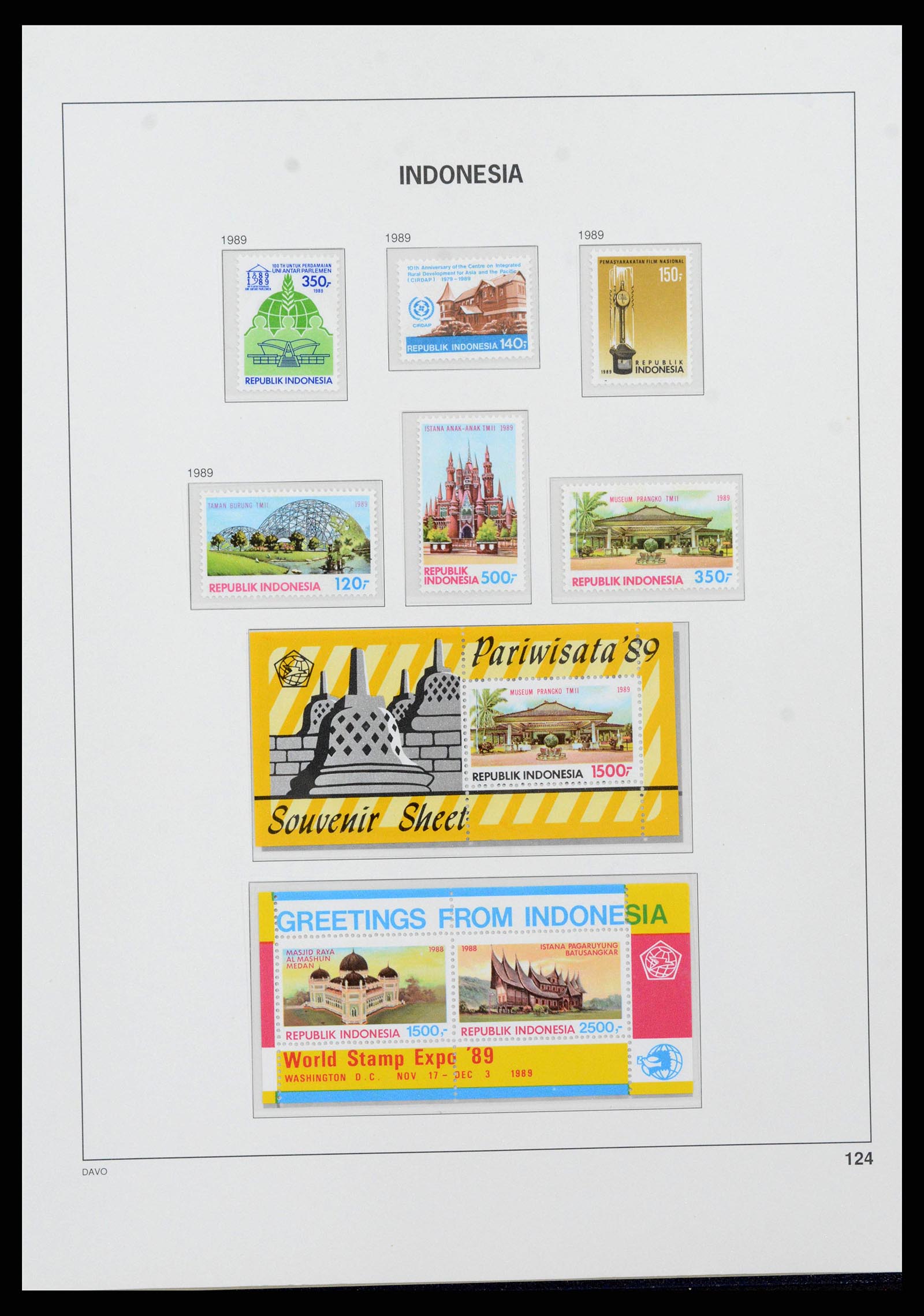 38272 0142 - Postzegelverzameling 38272 Indonesië 1949-2009.
