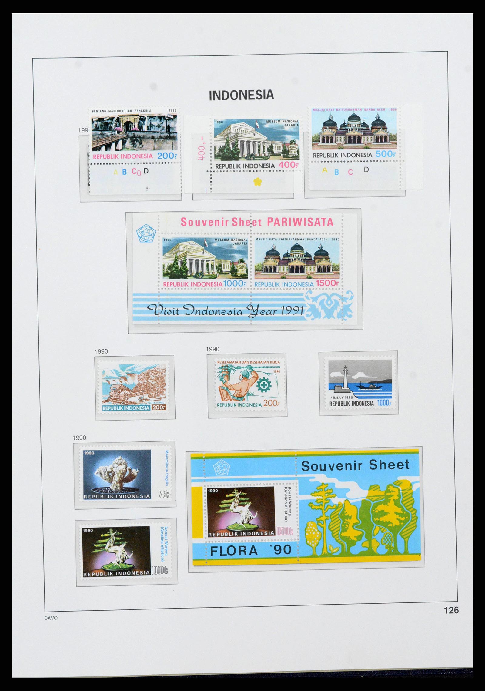 38272 0144 - Postzegelverzameling 38272 Indonesië 1949-2009.