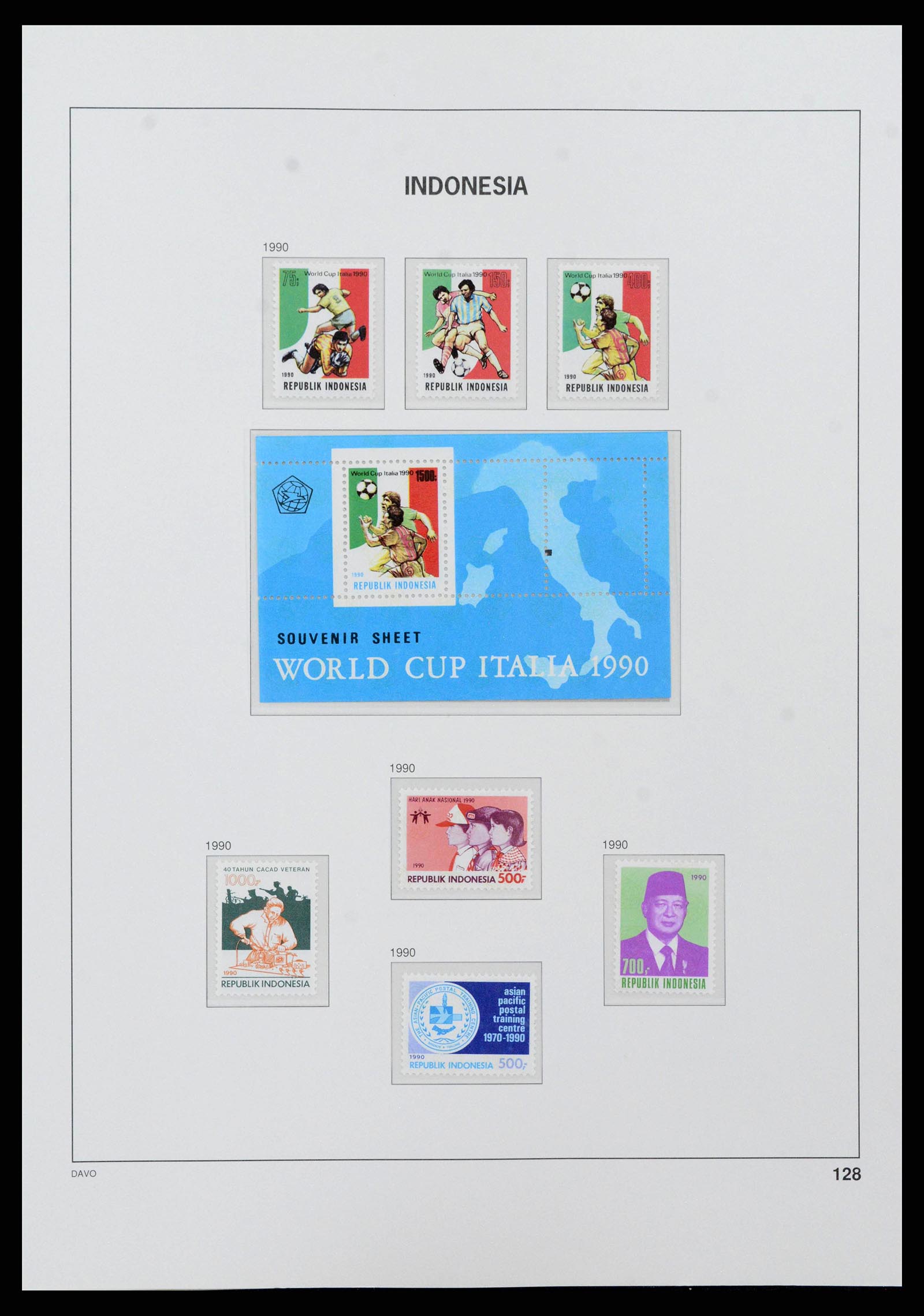 38272 0146 - Postzegelverzameling 38272 Indonesië 1949-2009.