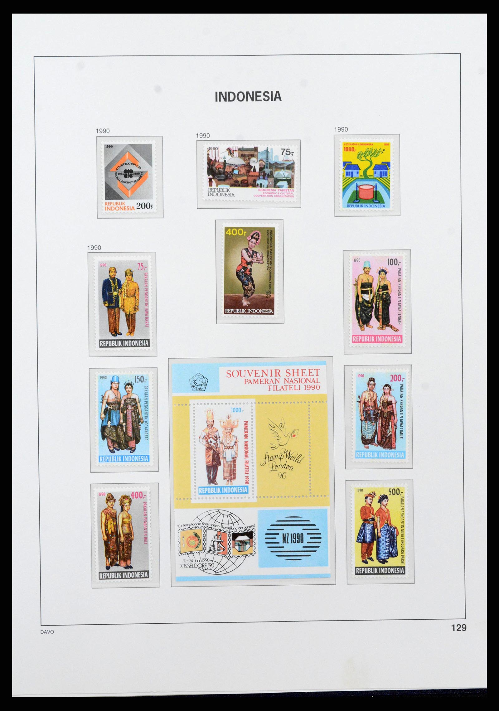 38272 0147 - Postzegelverzameling 38272 Indonesië 1949-2009.