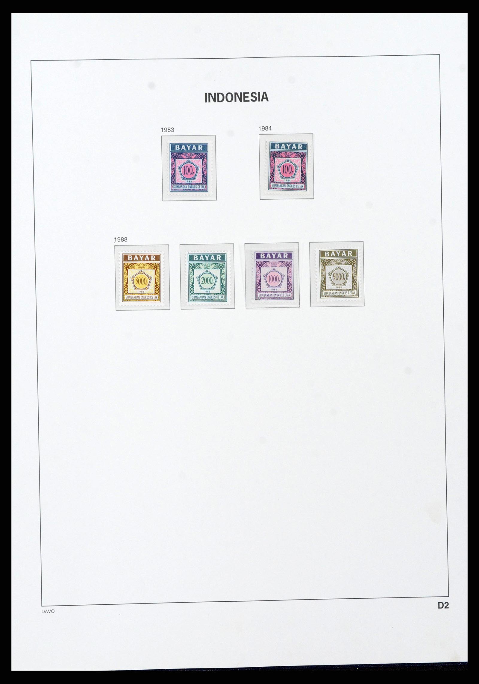 38272 0149 - Postzegelverzameling 38272 Indonesië 1949-2009.