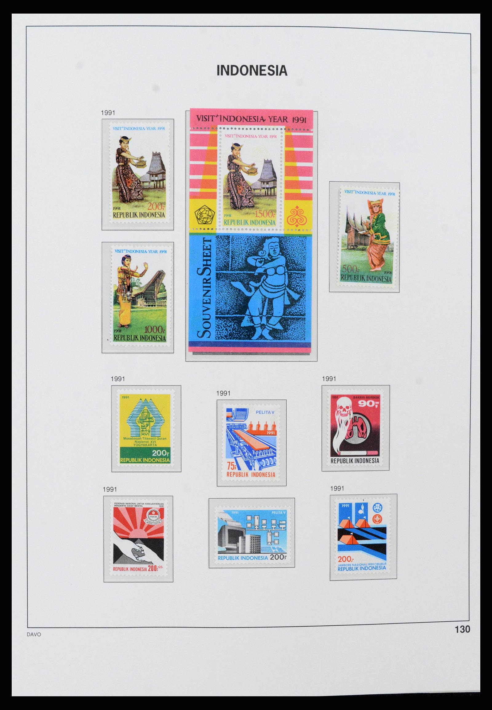 38272 0150 - Postzegelverzameling 38272 Indonesië 1949-2009.