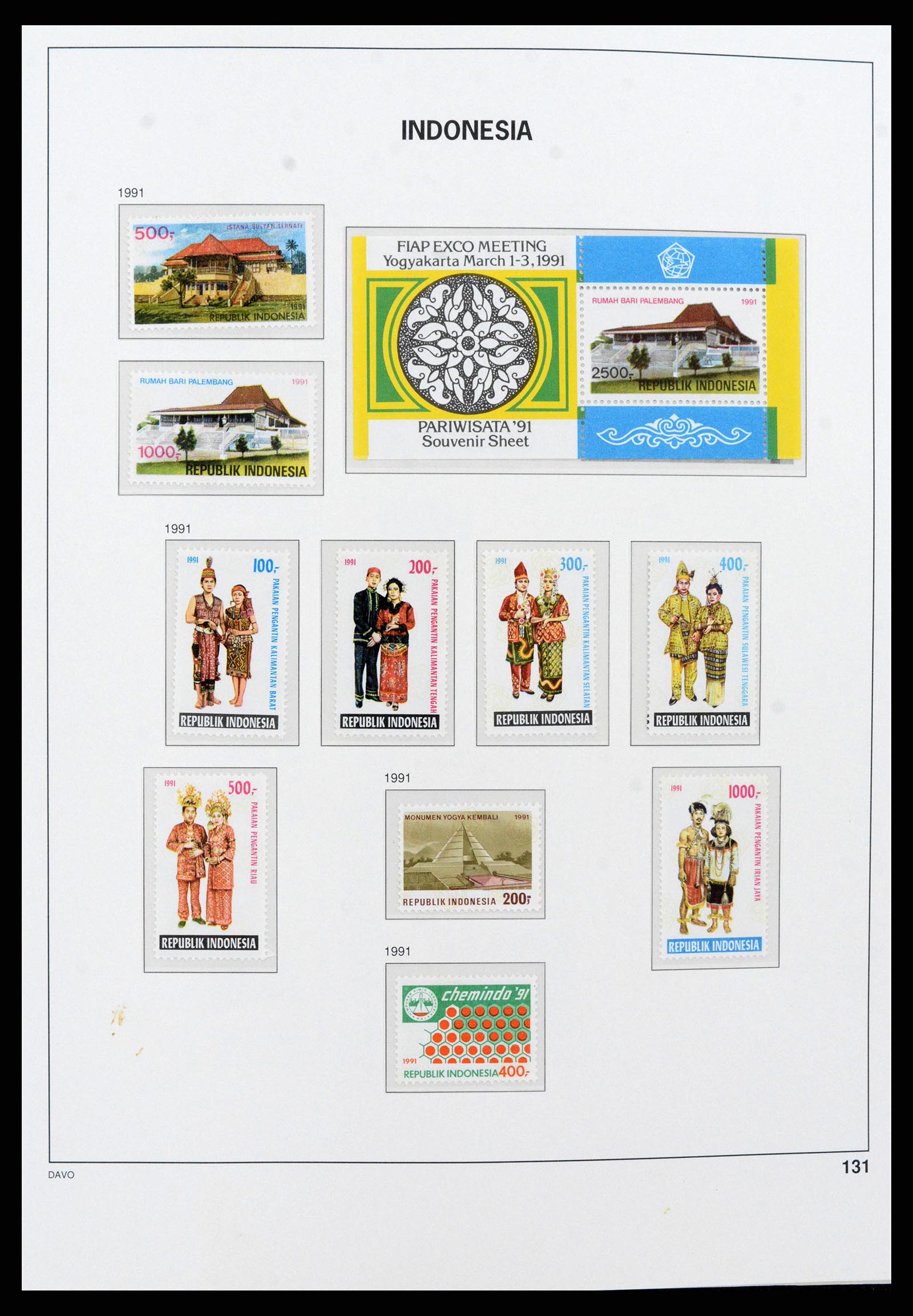 38272 0151 - Postzegelverzameling 38272 Indonesië 1949-2009.