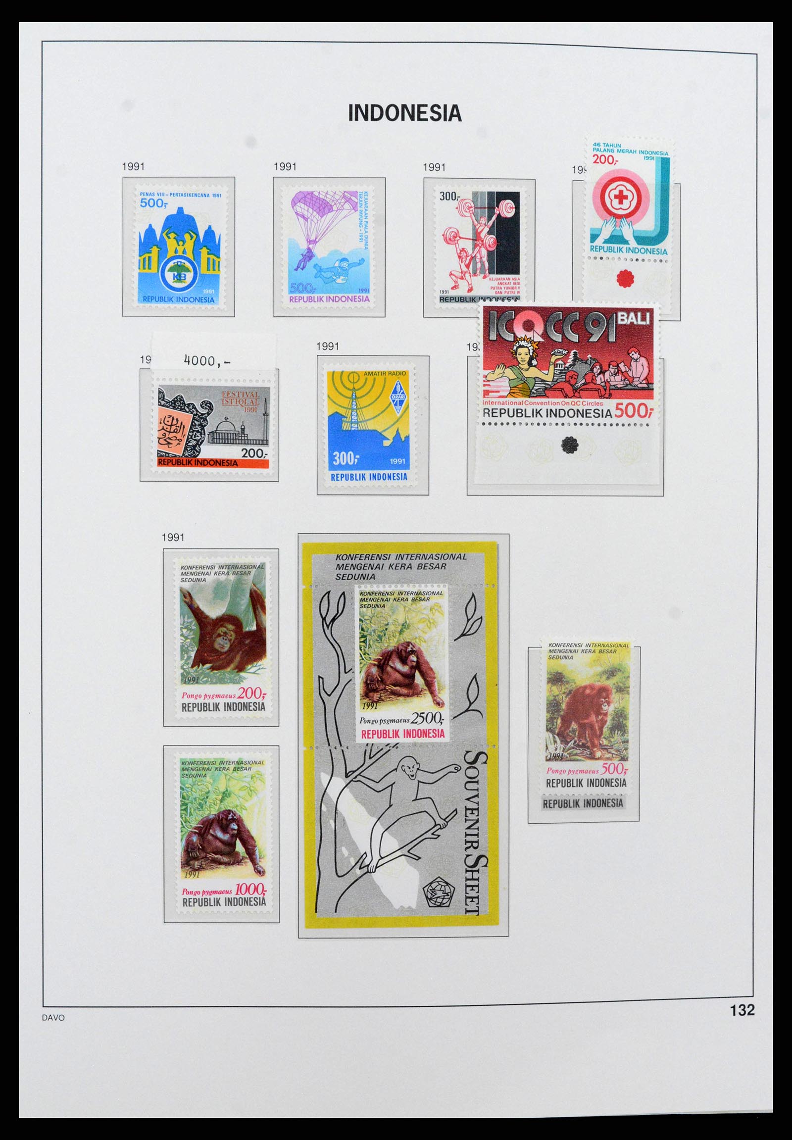 38272 0152 - Postzegelverzameling 38272 Indonesië 1949-2009.