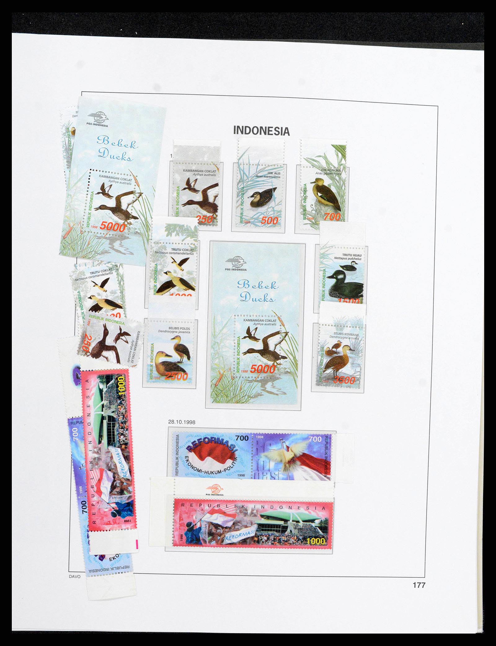 38272 0201 - Postzegelverzameling 38272 Indonesië 1949-2009.