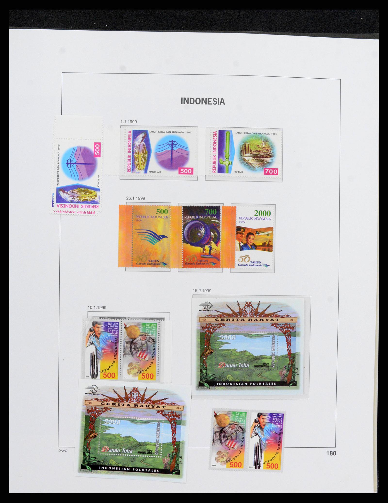 38272 0204 - Postzegelverzameling 38272 Indonesië 1949-2009.