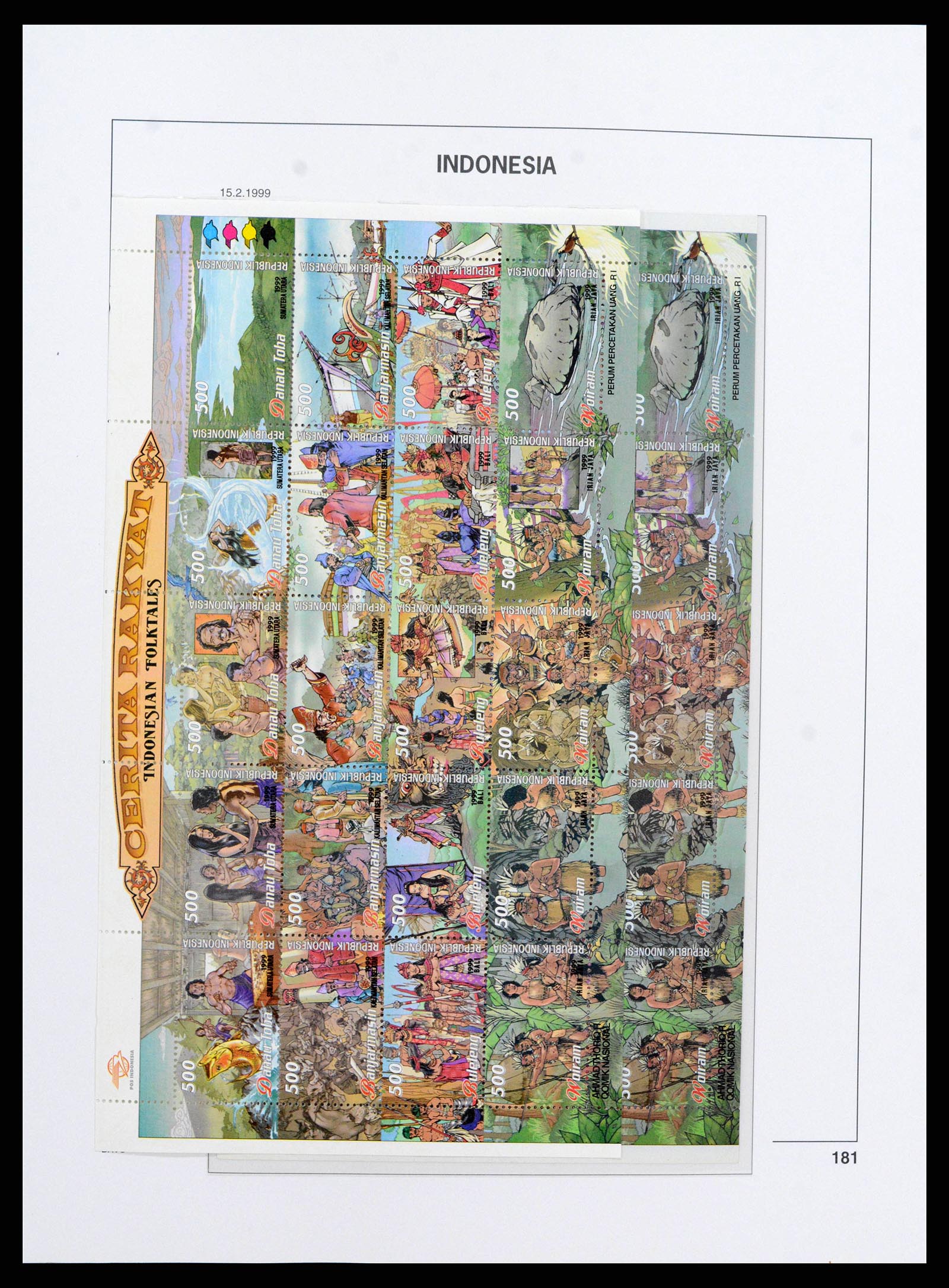 38272 0205 - Postzegelverzameling 38272 Indonesië 1949-2009.
