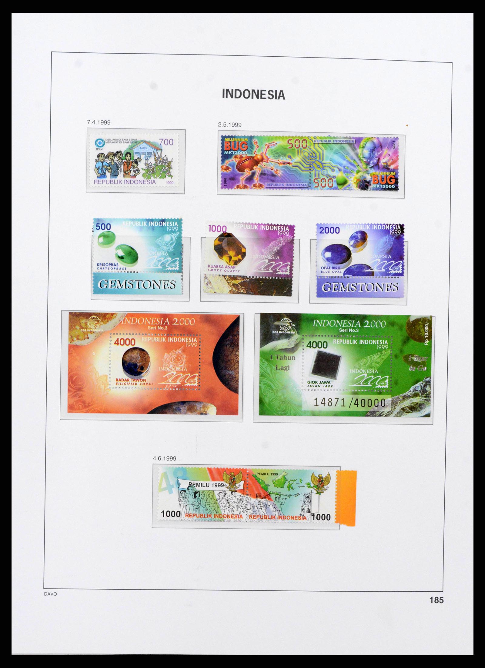38272 0210 - Postzegelverzameling 38272 Indonesië 1949-2009.