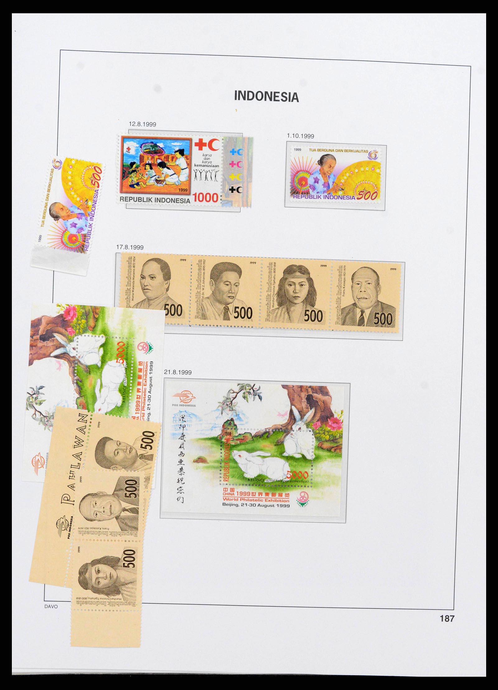 38272 0212 - Postzegelverzameling 38272 Indonesië 1949-2009.