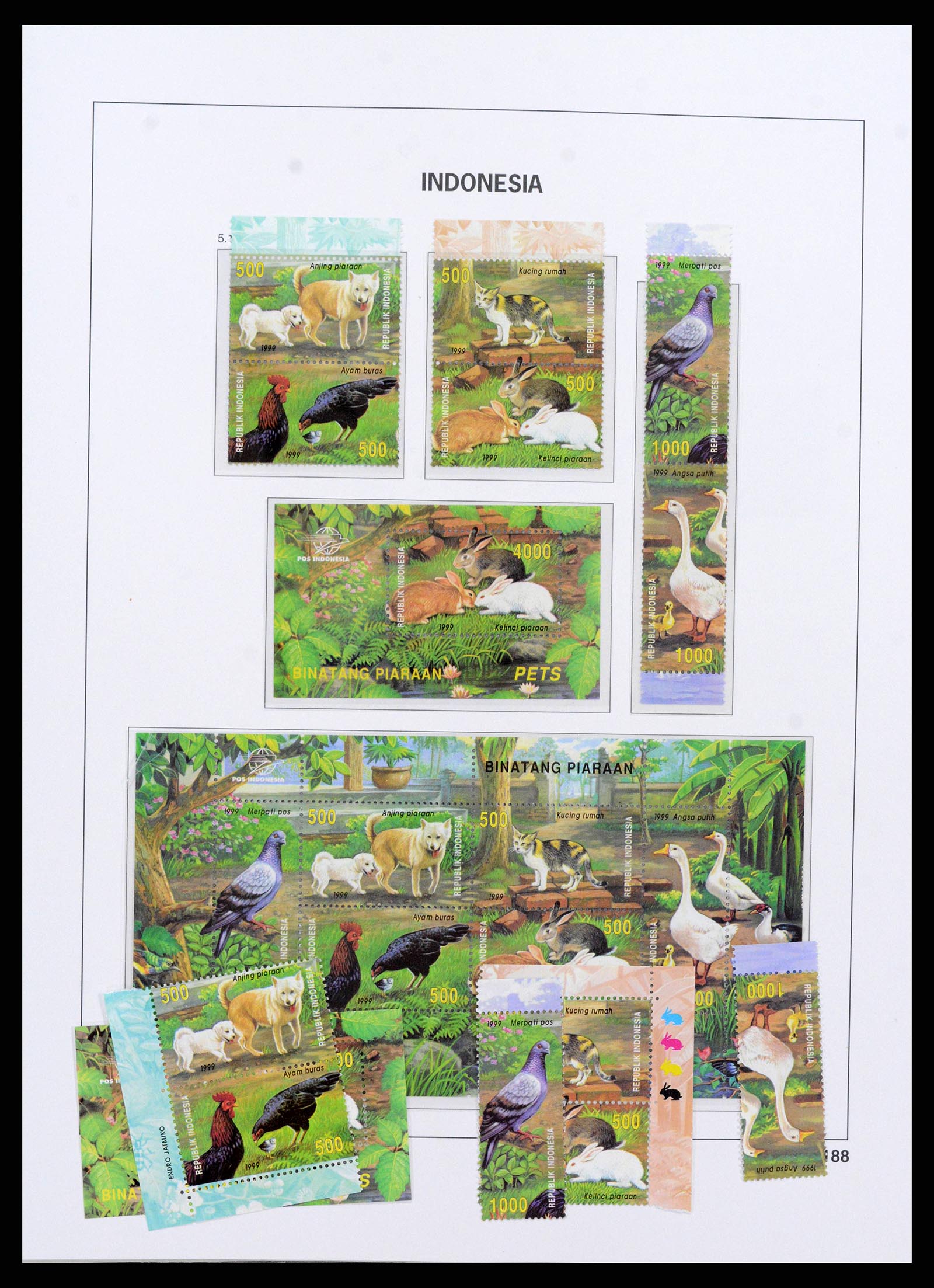 38272 0213 - Postzegelverzameling 38272 Indonesië 1949-2009.