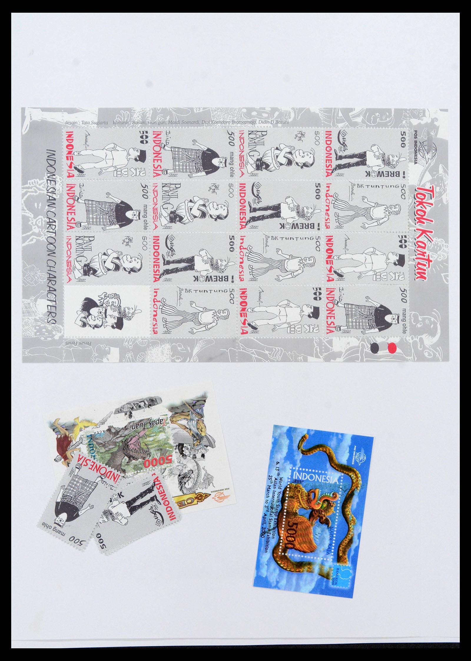38272 0219 - Postzegelverzameling 38272 Indonesië 1949-2009.