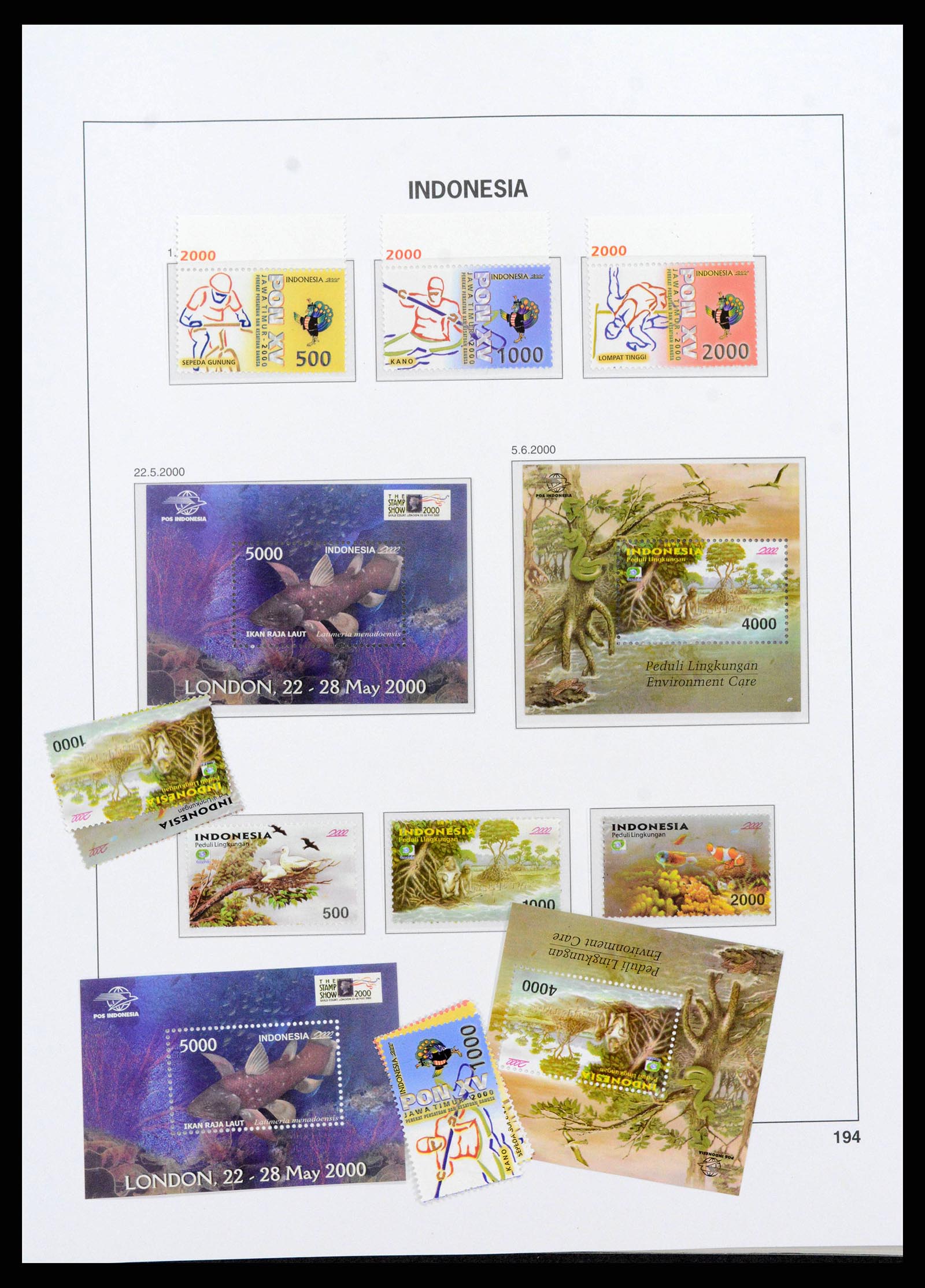 38272 0221 - Postzegelverzameling 38272 Indonesië 1949-2009.