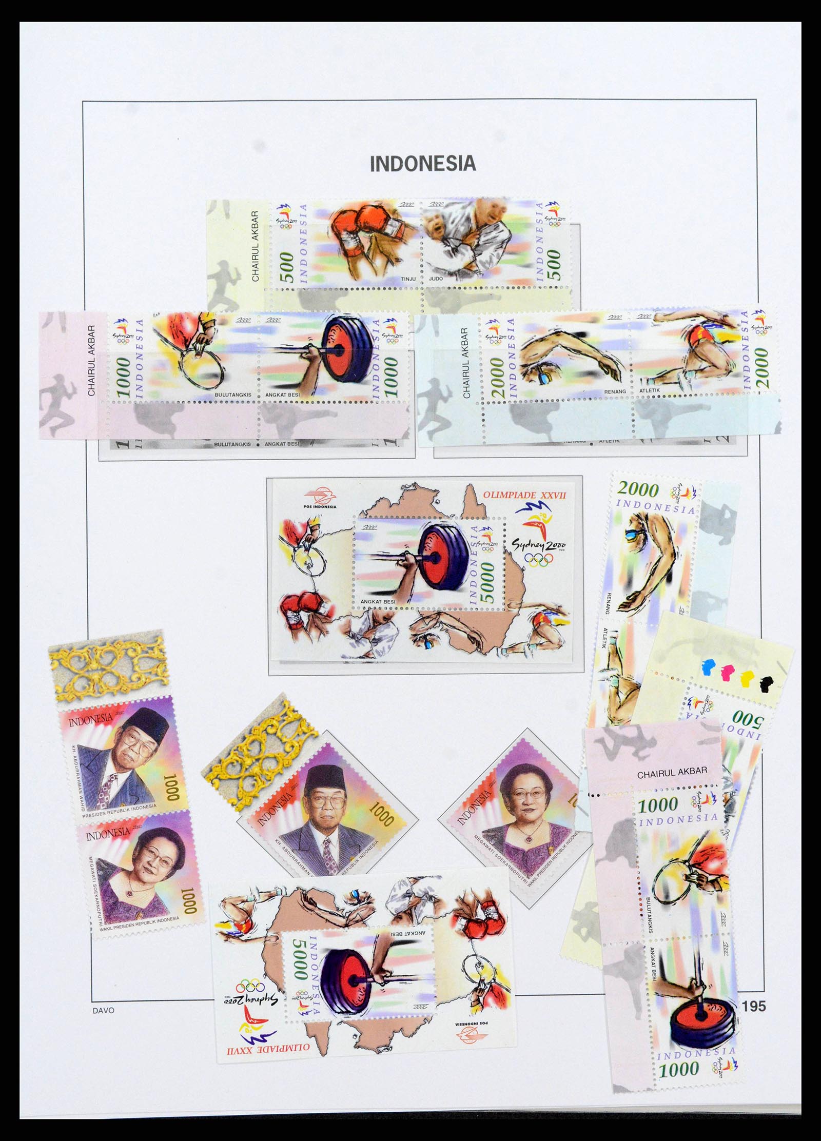 38272 0222 - Postzegelverzameling 38272 Indonesië 1949-2009.