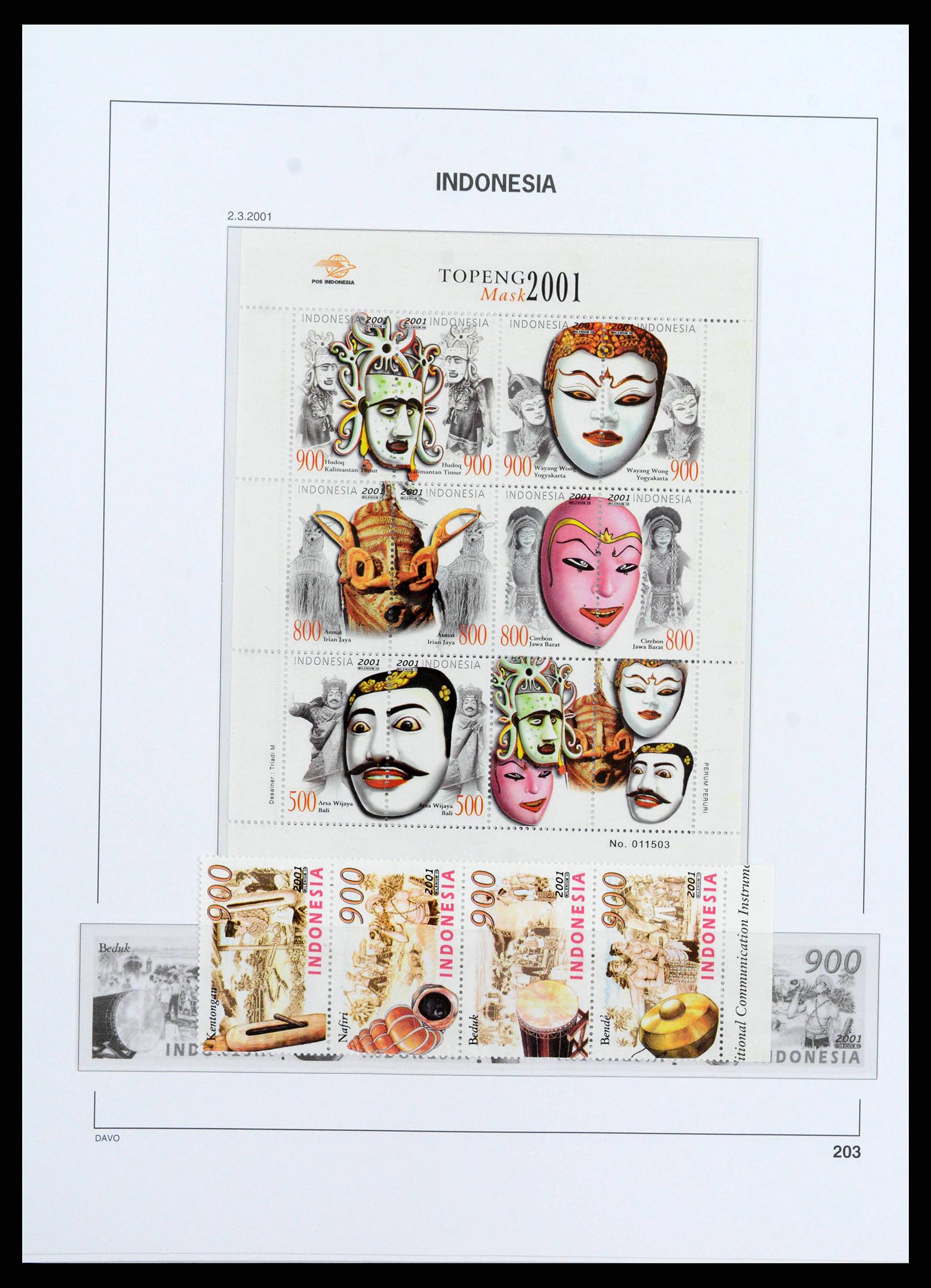 38272 0229 - Postzegelverzameling 38272 Indonesië 1949-2009.