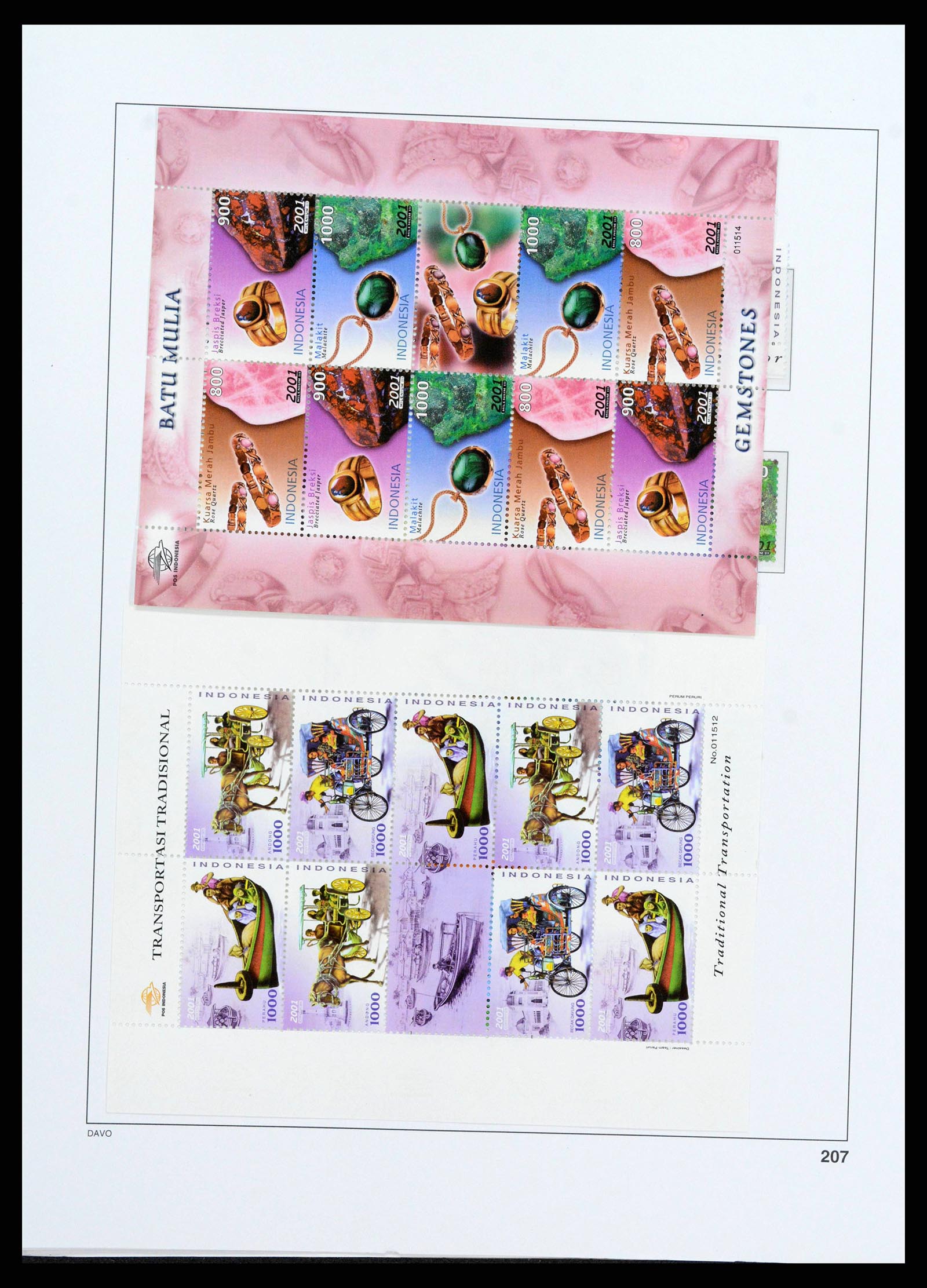 38272 0233 - Postzegelverzameling 38272 Indonesië 1949-2009.