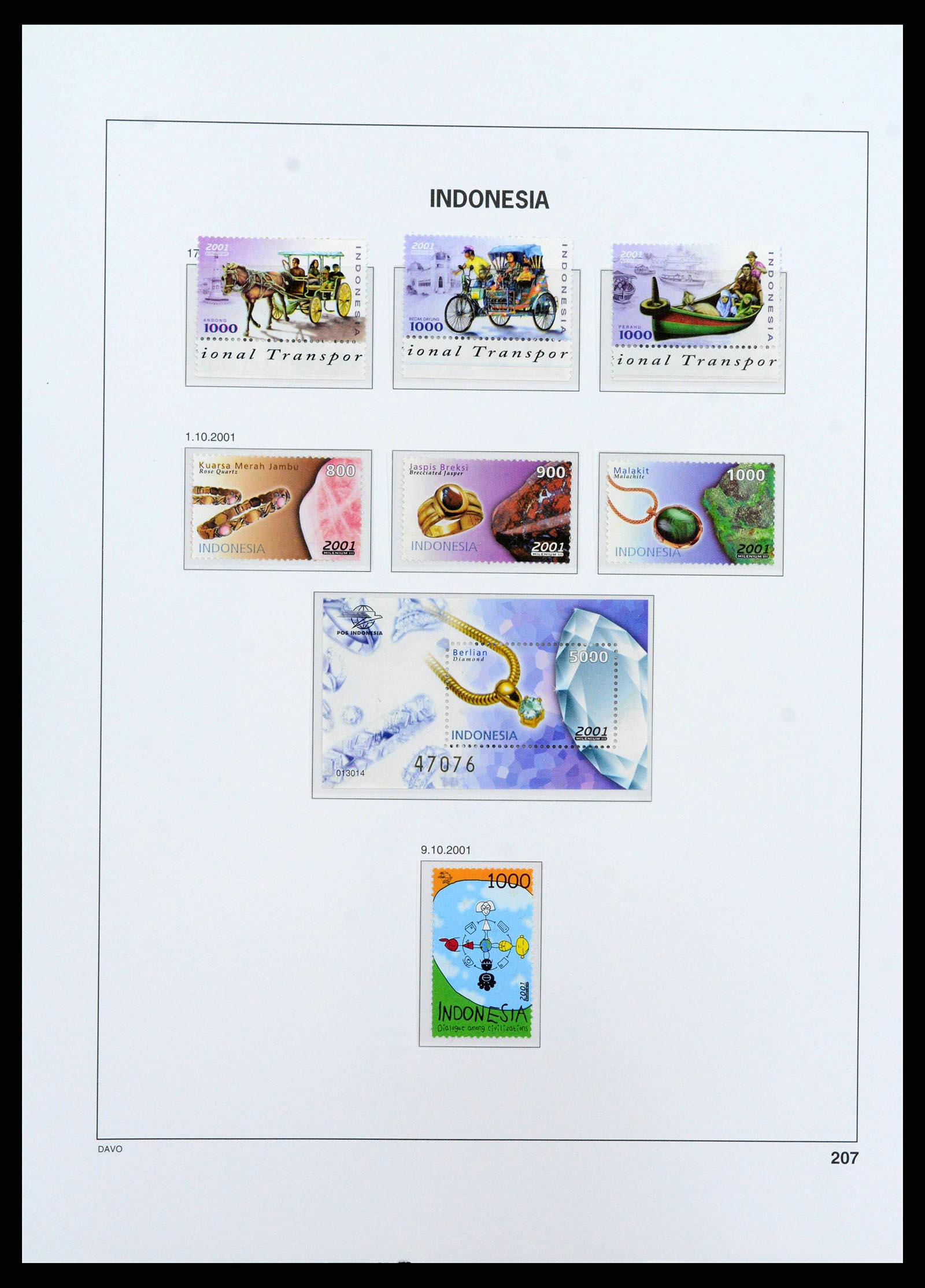 38272 0234 - Postzegelverzameling 38272 Indonesië 1949-2009.