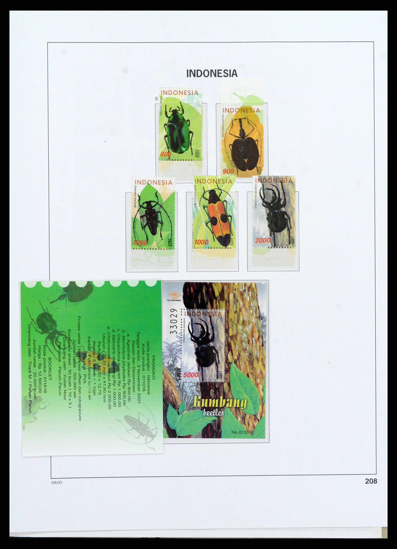 38272 0235 - Postzegelverzameling 38272 Indonesië 1949-2009.