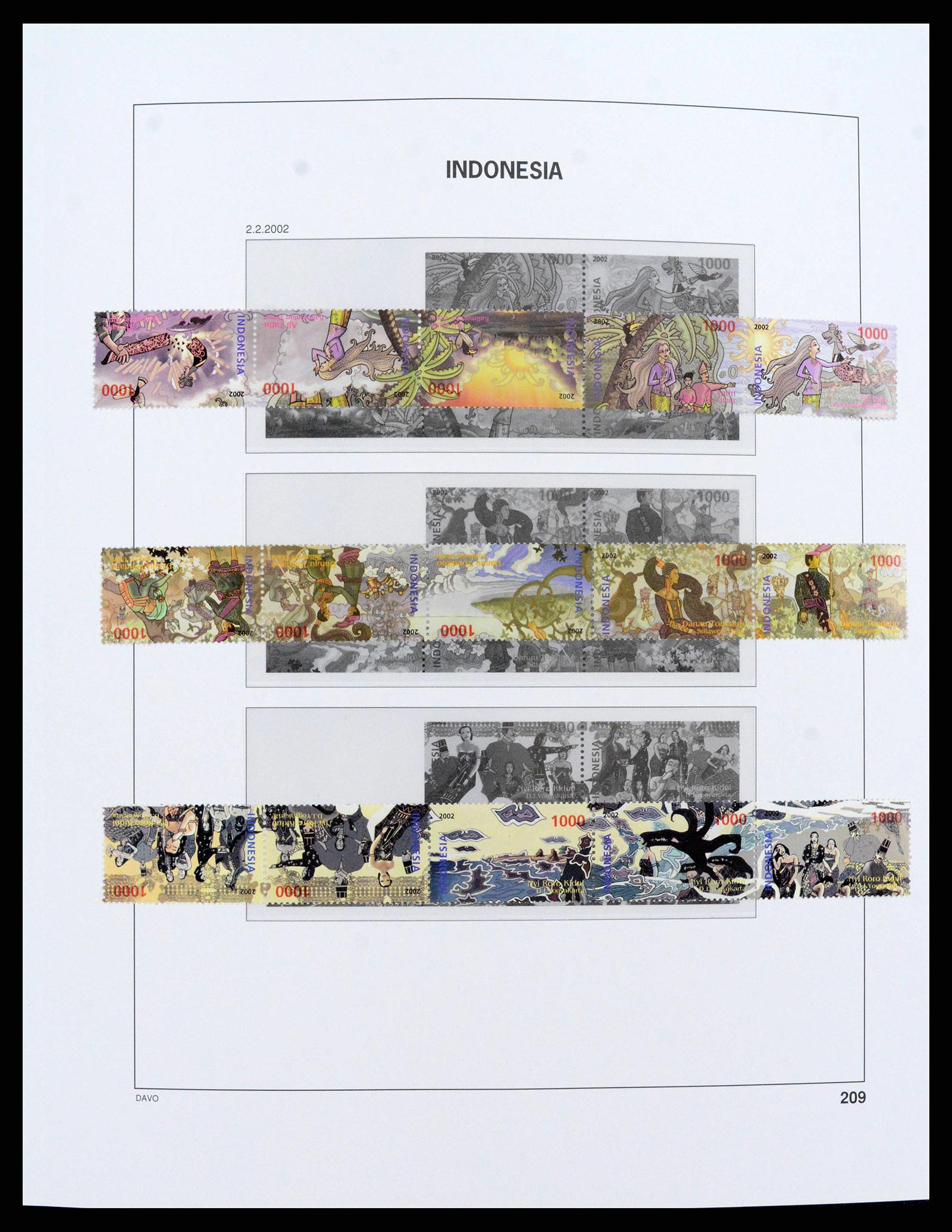 38272 0237 - Postzegelverzameling 38272 Indonesië 1949-2009.