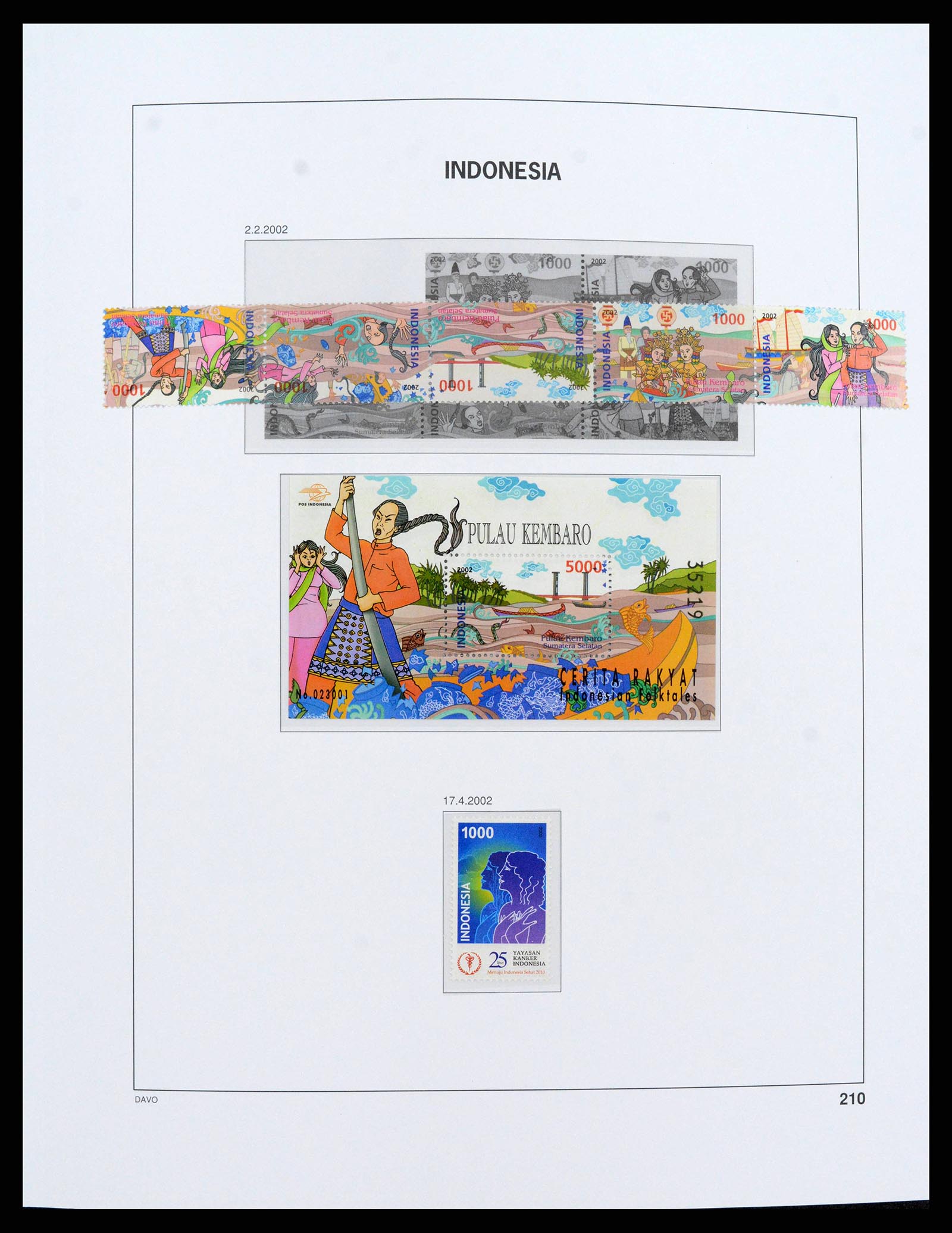 38272 0238 - Postzegelverzameling 38272 Indonesië 1949-2009.