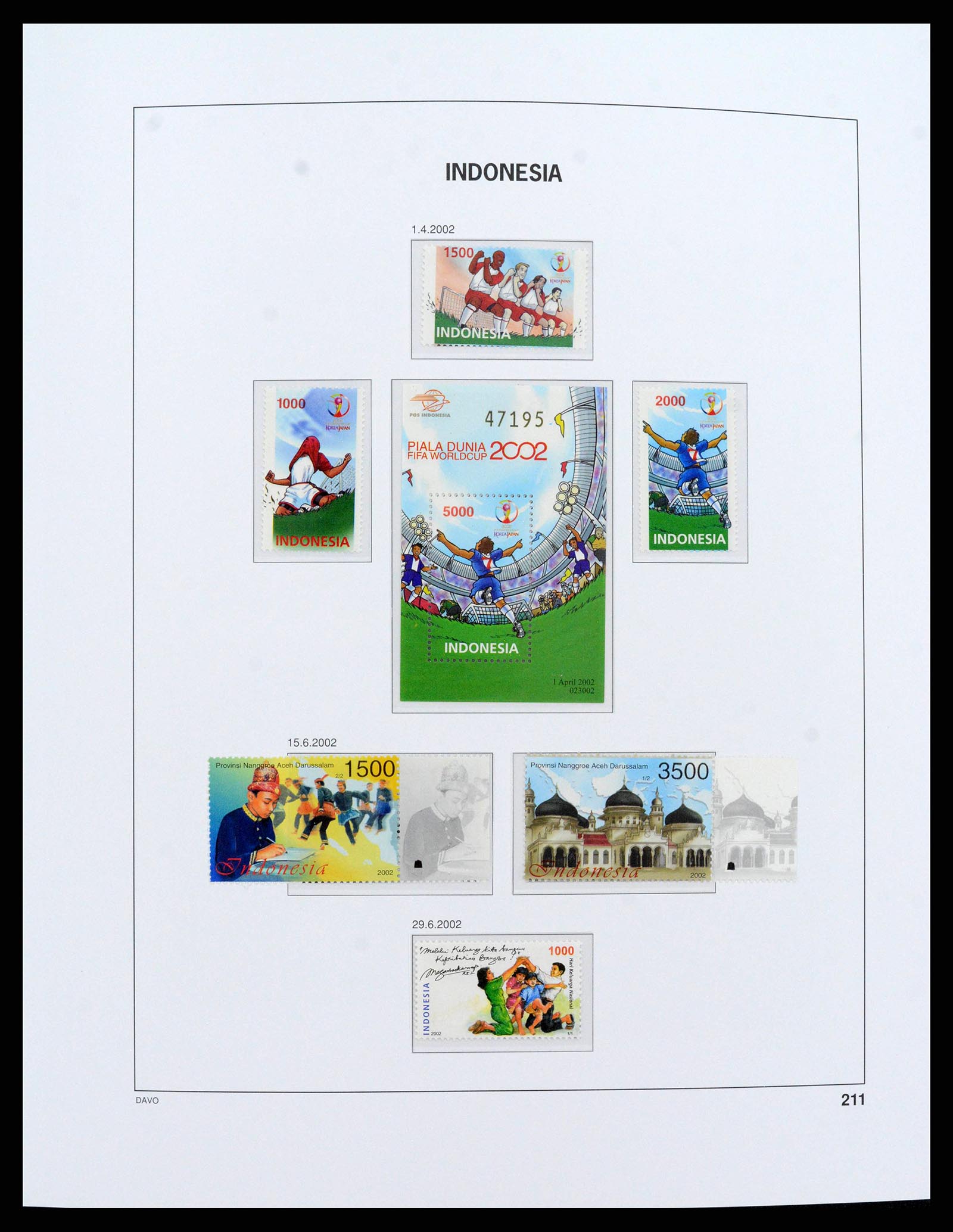 38272 0239 - Postzegelverzameling 38272 Indonesië 1949-2009.