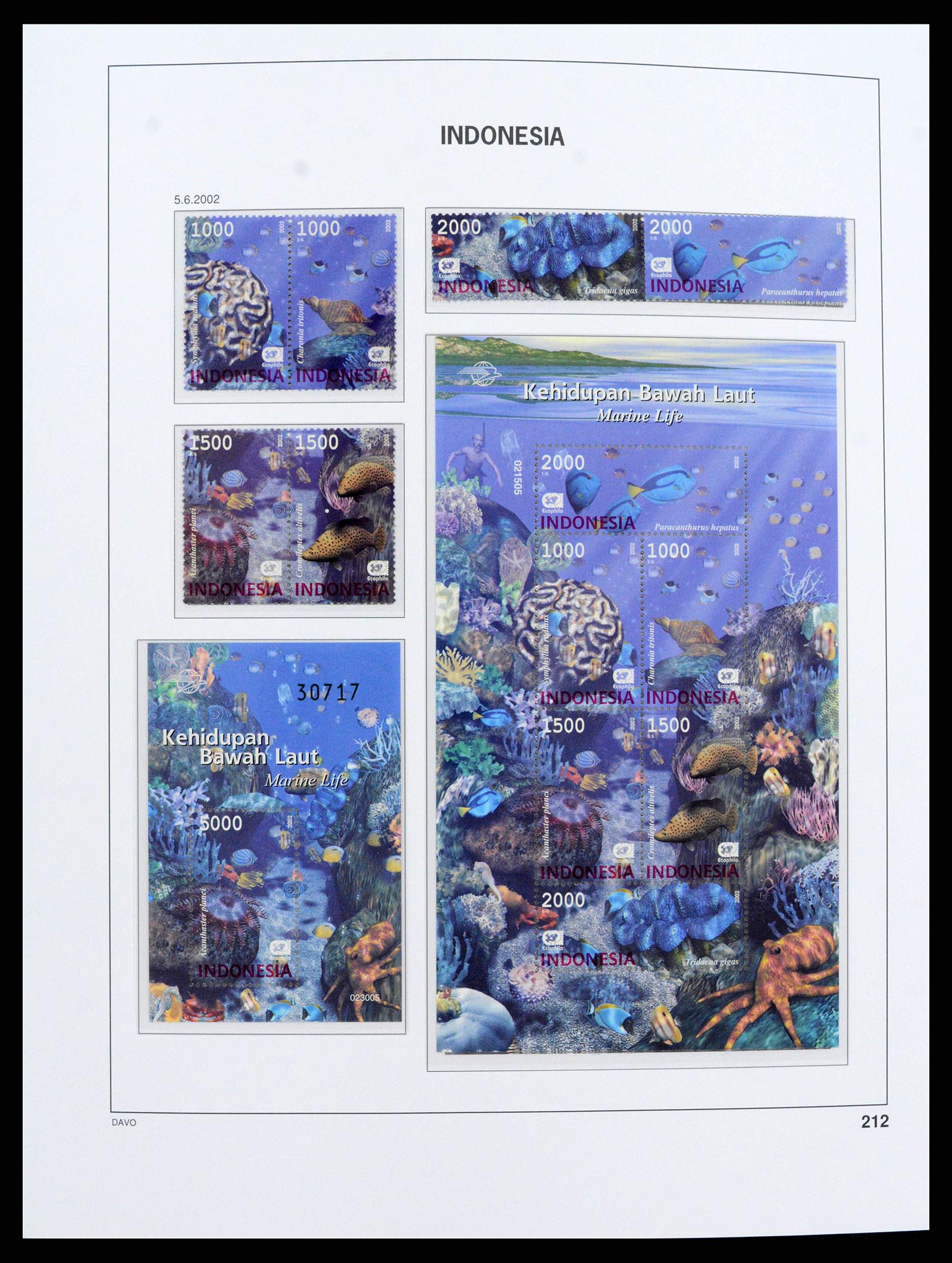 38272 0240 - Postzegelverzameling 38272 Indonesië 1949-2009.