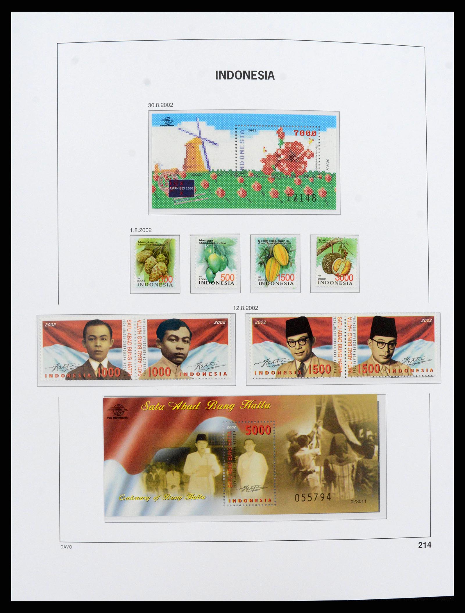 38272 0243 - Postzegelverzameling 38272 Indonesië 1949-2009.