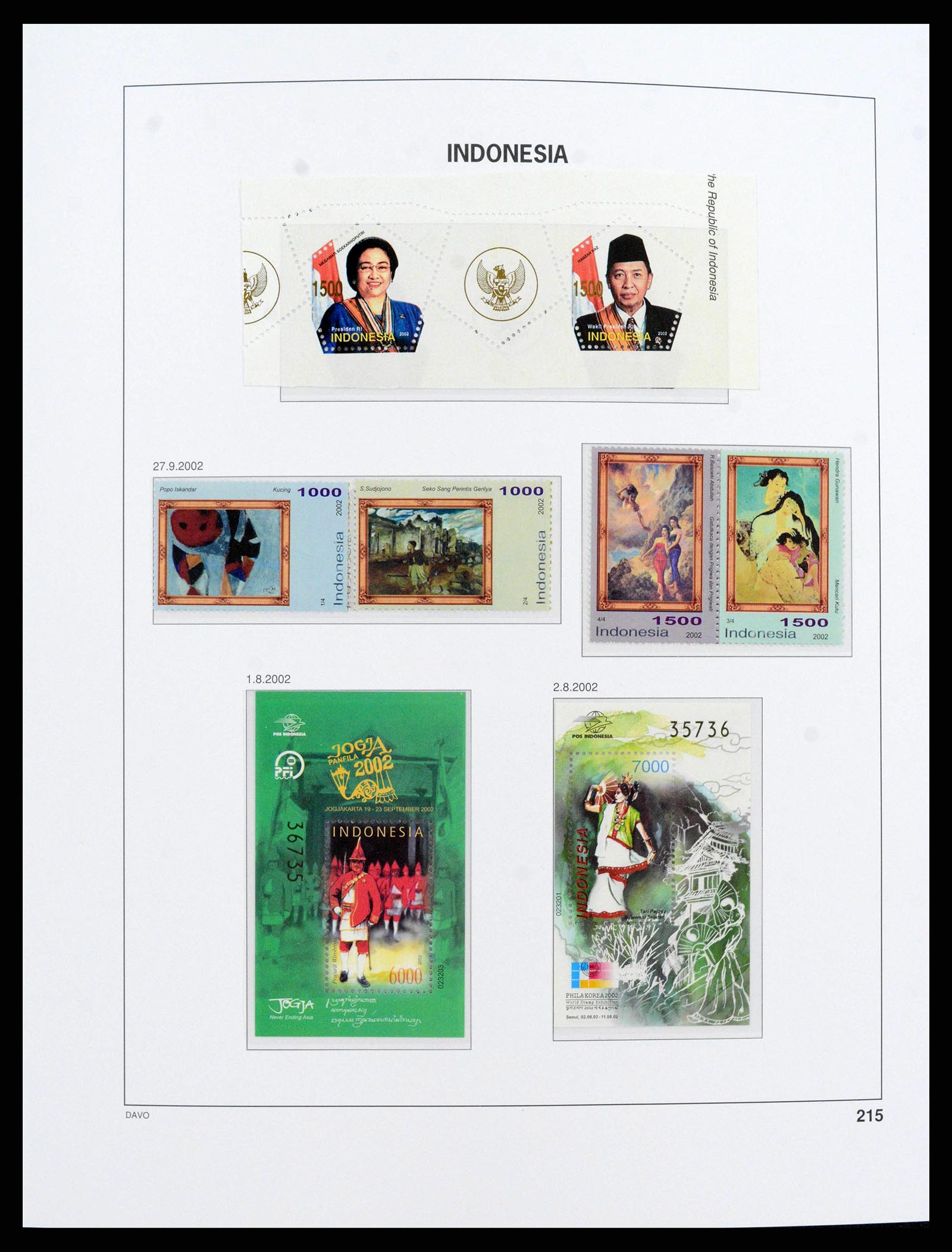 38272 0244 - Postzegelverzameling 38272 Indonesië 1949-2009.
