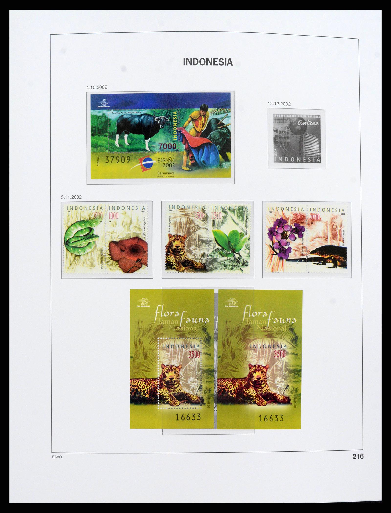 38272 0246 - Postzegelverzameling 38272 Indonesië 1949-2009.