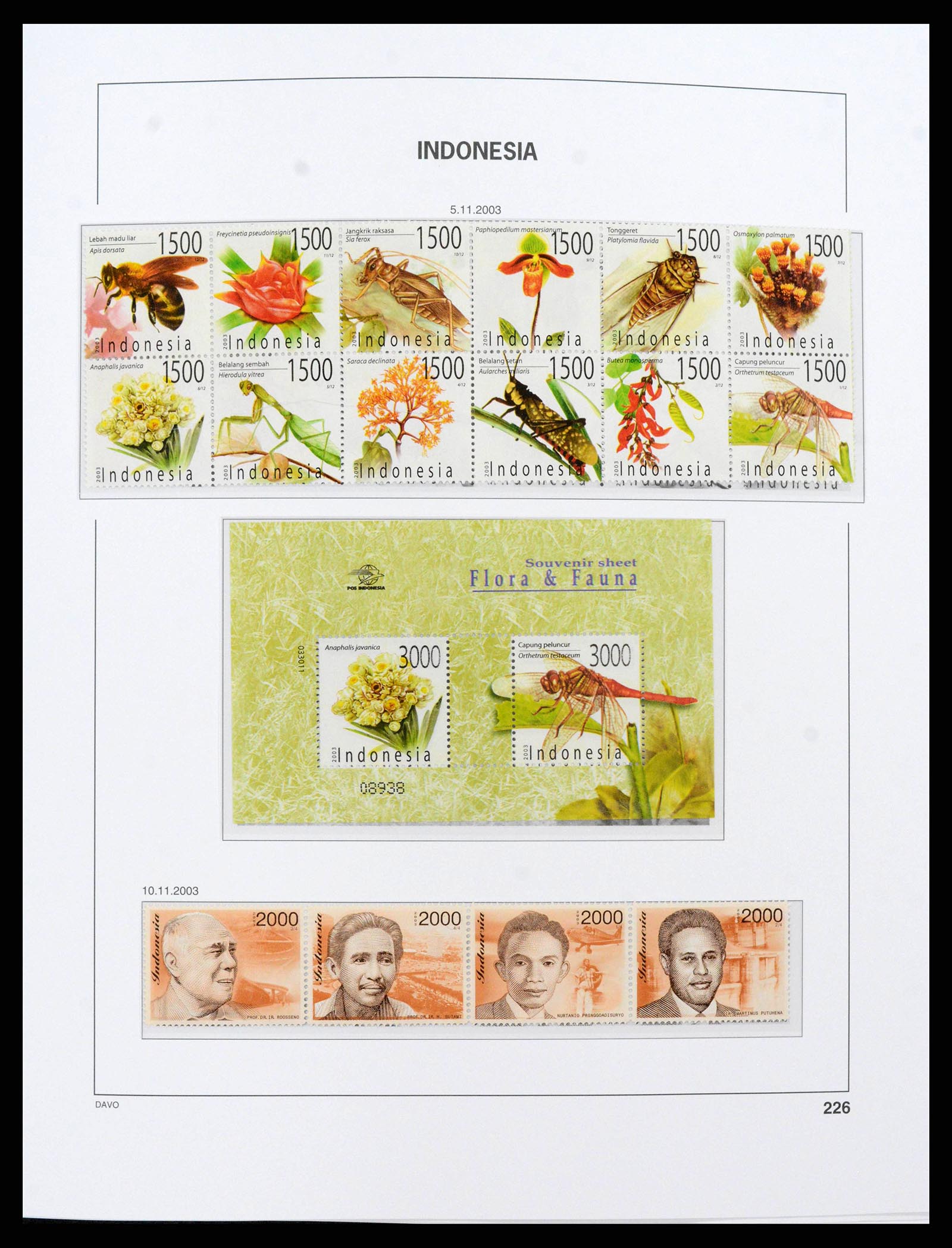 38272 0248 - Postzegelverzameling 38272 Indonesië 1949-2009.