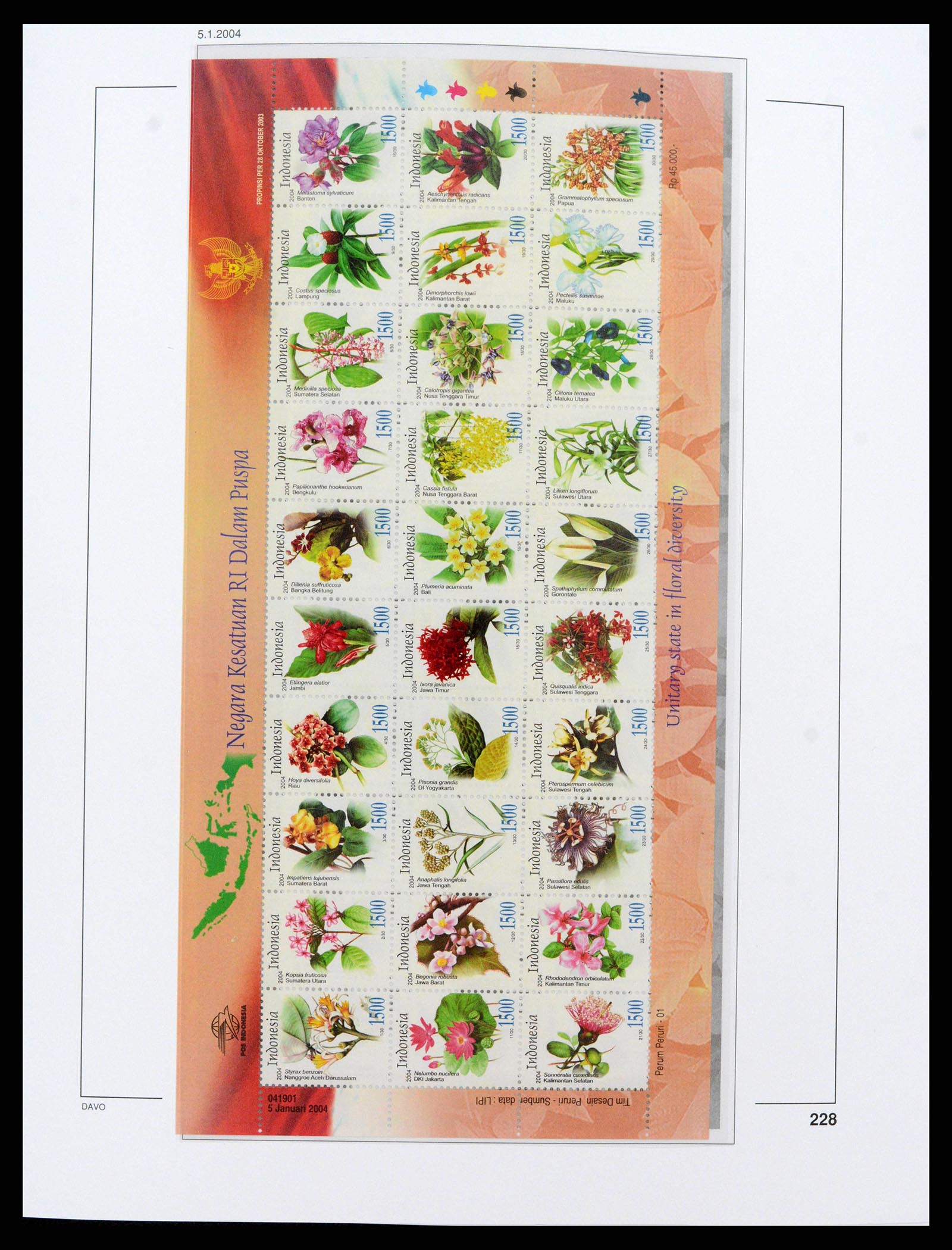 38272 0249 - Postzegelverzameling 38272 Indonesië 1949-2009.