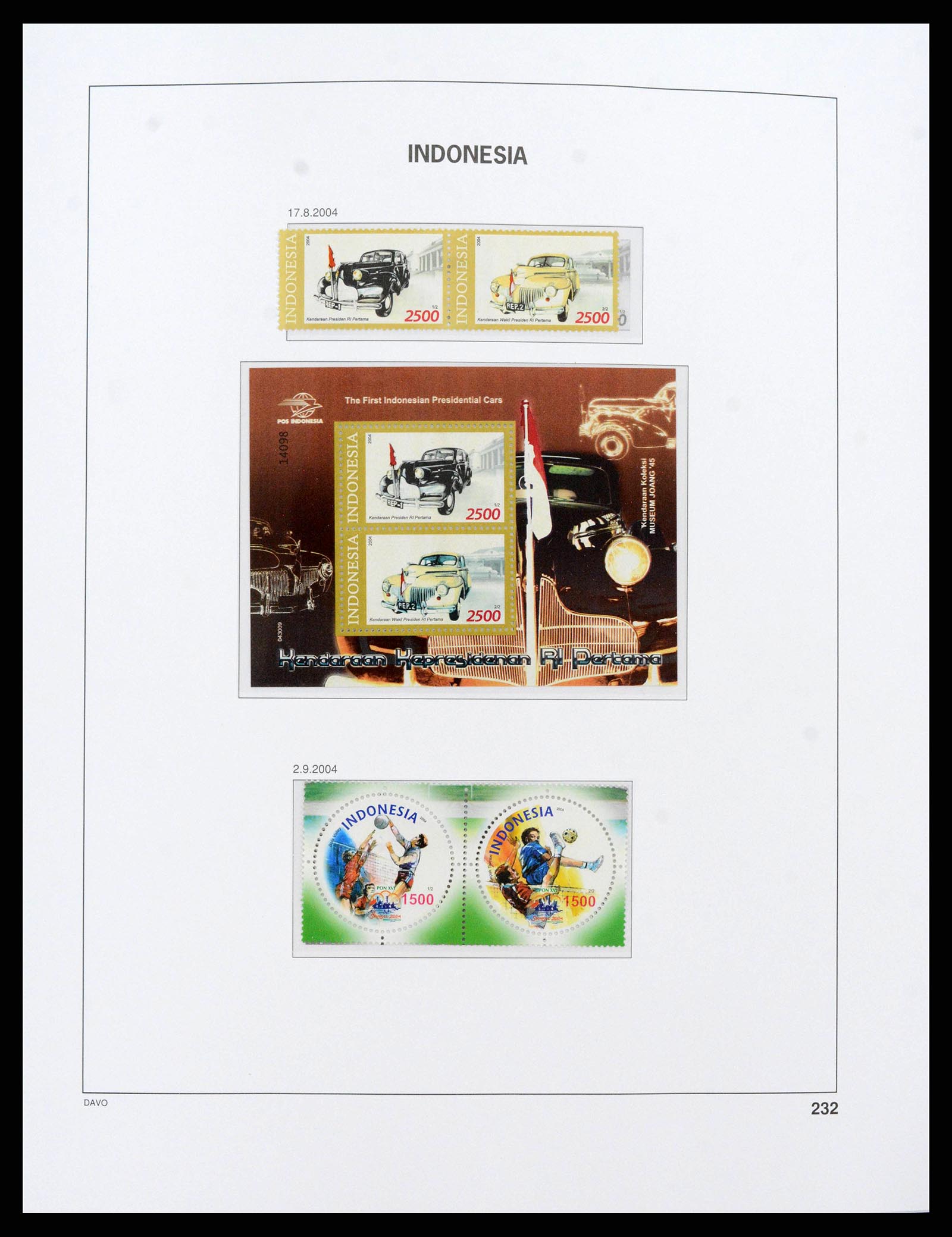38272 0253 - Postzegelverzameling 38272 Indonesië 1949-2009.