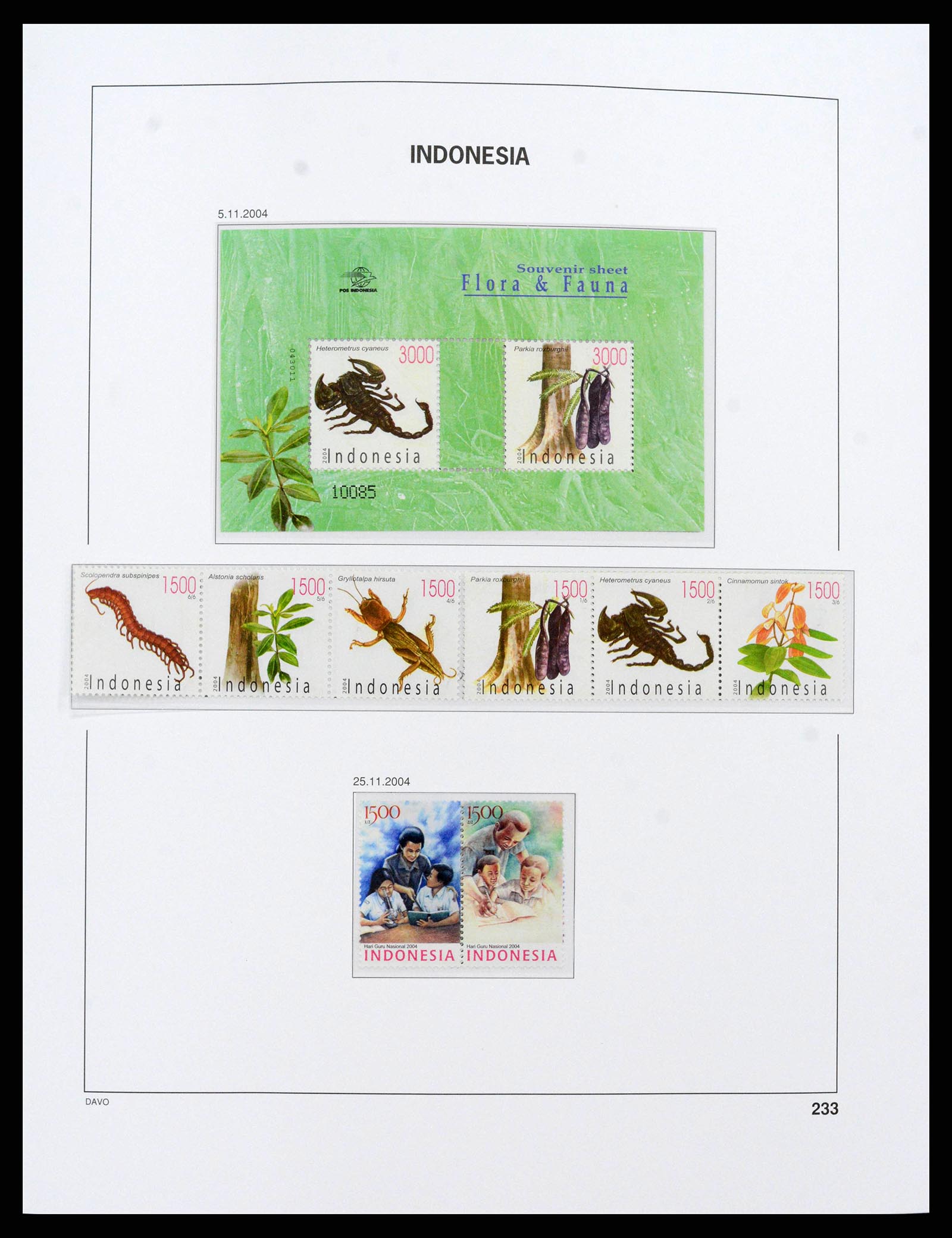 38272 0254 - Postzegelverzameling 38272 Indonesië 1949-2009.