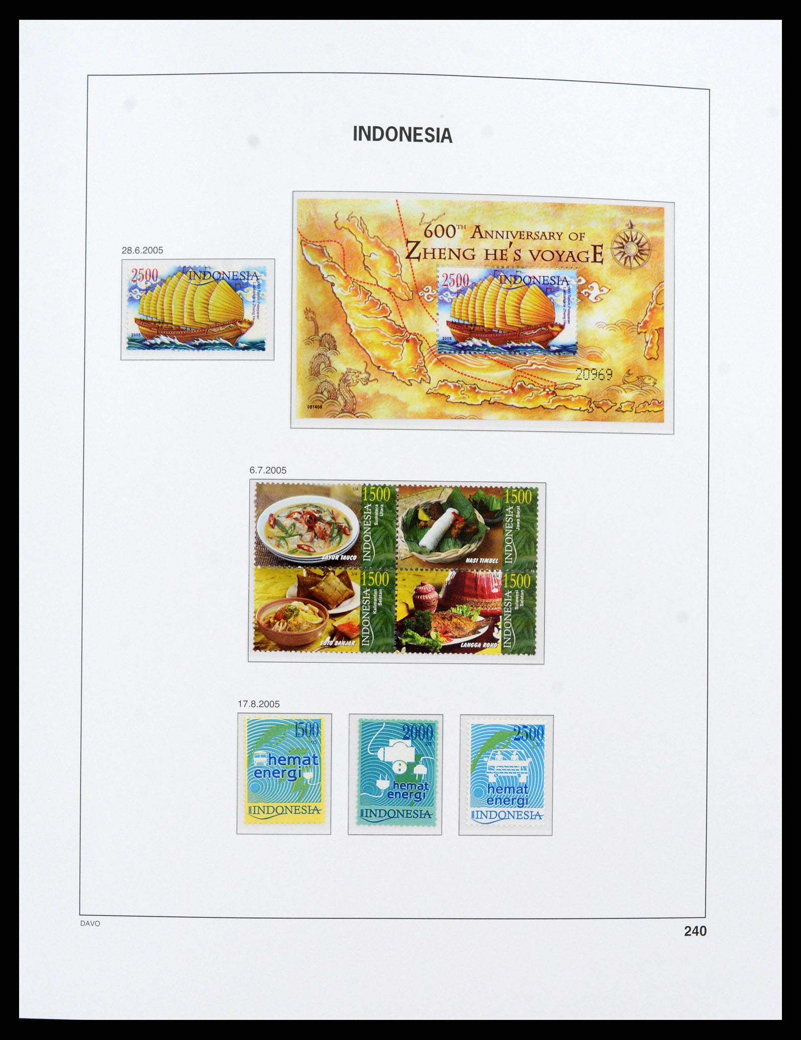 38272 0261 - Postzegelverzameling 38272 Indonesië 1949-2009.